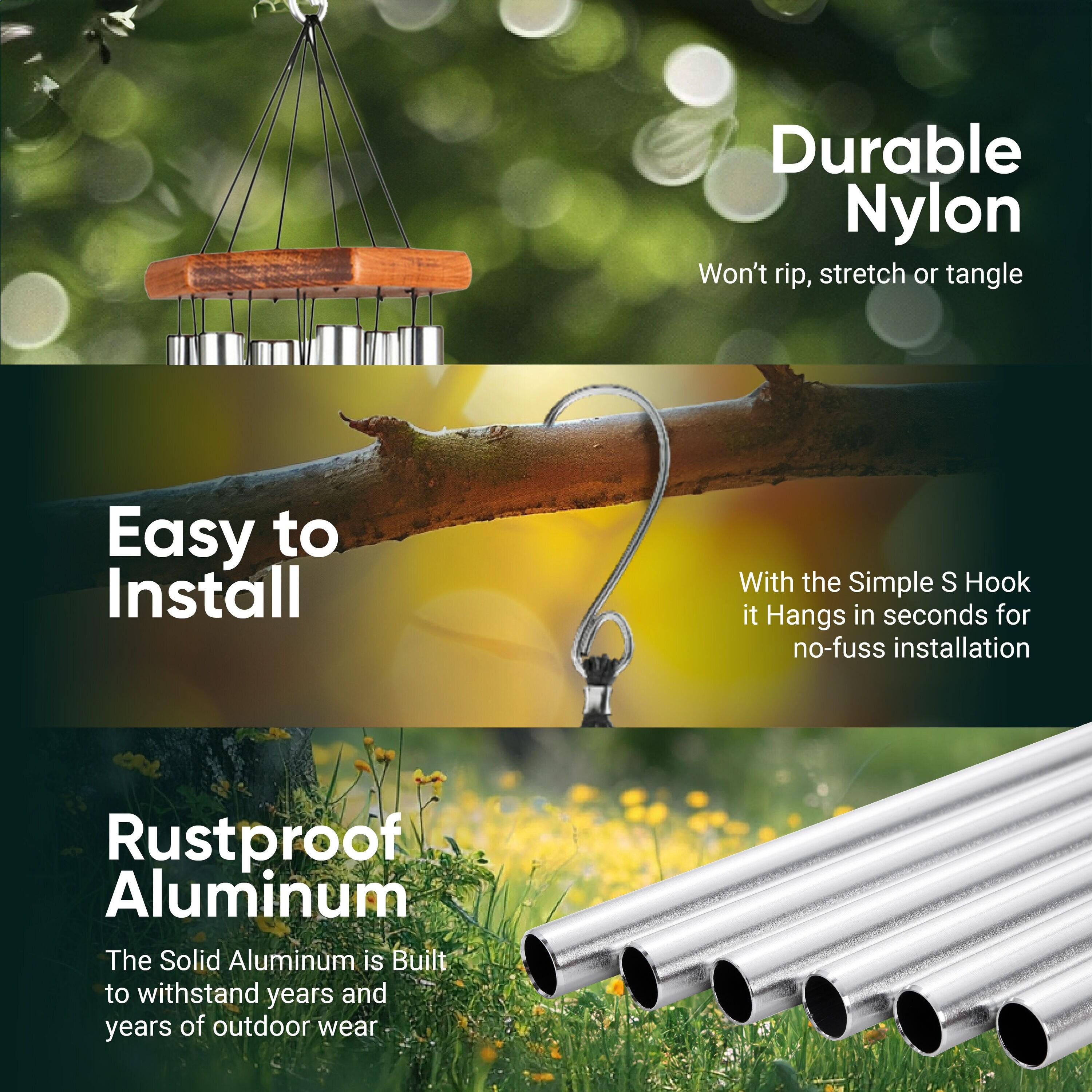 Nature's Melody Nature's Melody Tuned 6-Tube Outdoor Wind Chimes