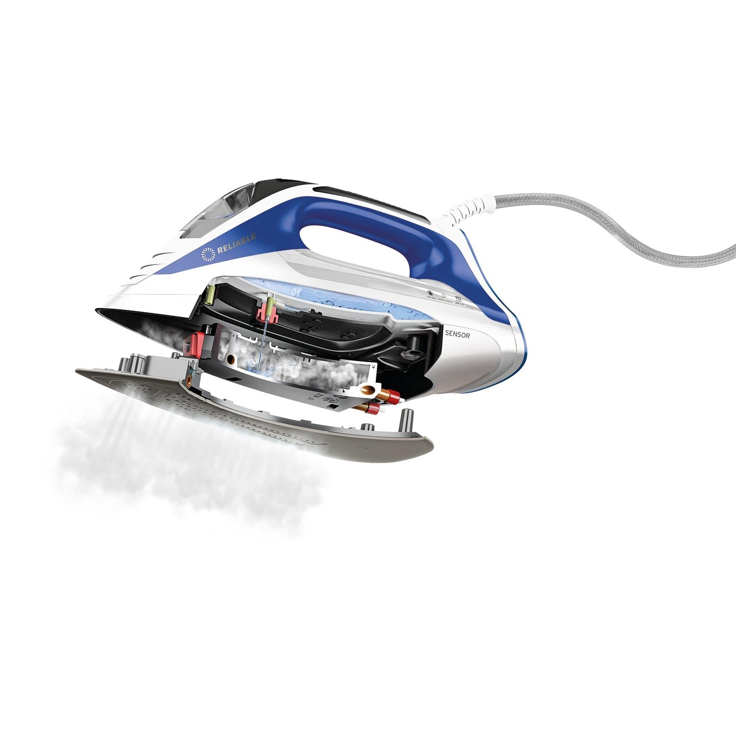 Reliable Corporation Reliable Velocity 1800W Home Steam Iron - Compact Vapor Generator Iron with Anodized Aluminum