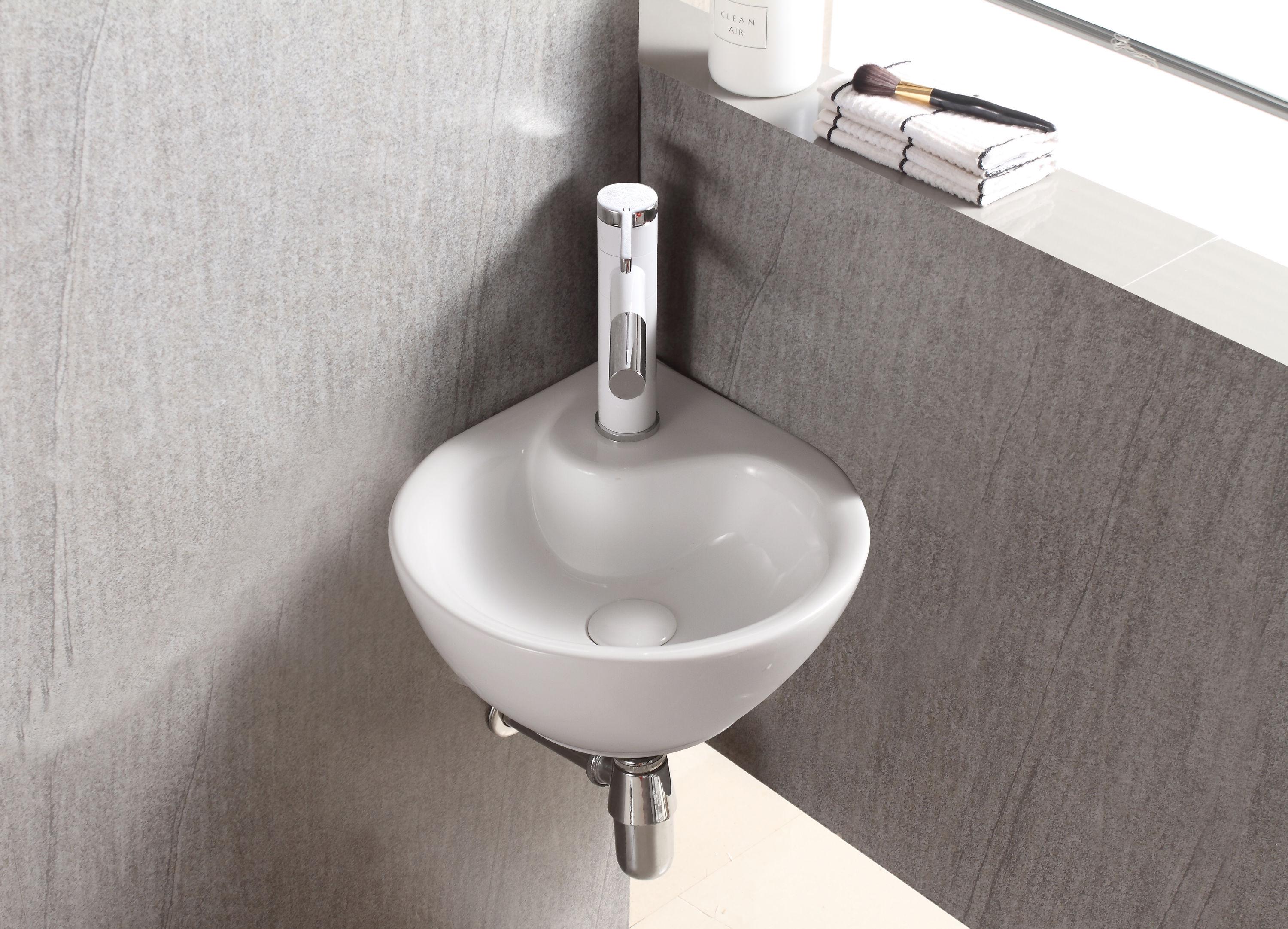 Elanti Elanti 13.5'' White Vitreous China Specialty Bathroom Sink with Overflow 1605