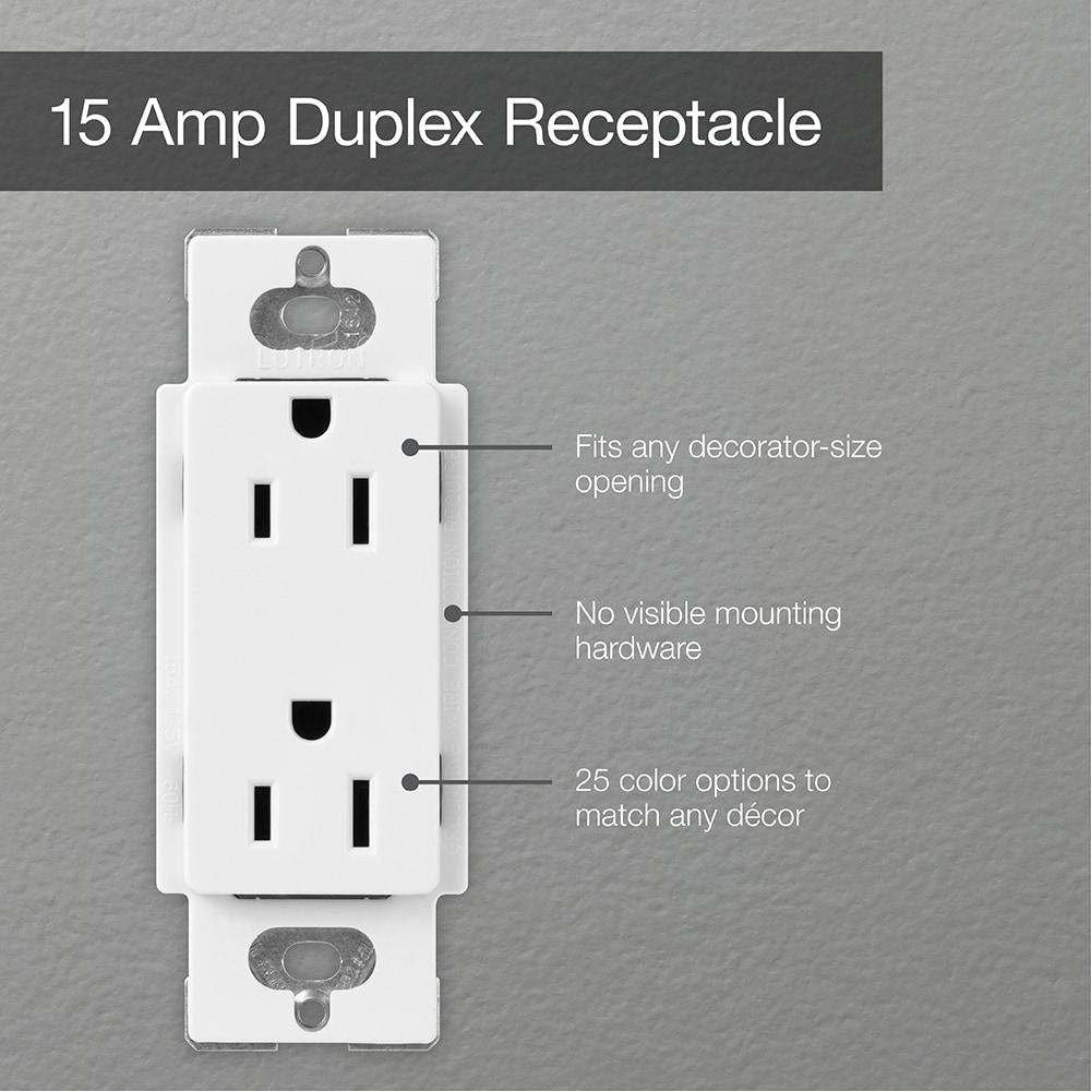 Claro 20-Amp Tamper-Resistant Duplex Receptacle, Midnight (SCRS-20-TR-MN)