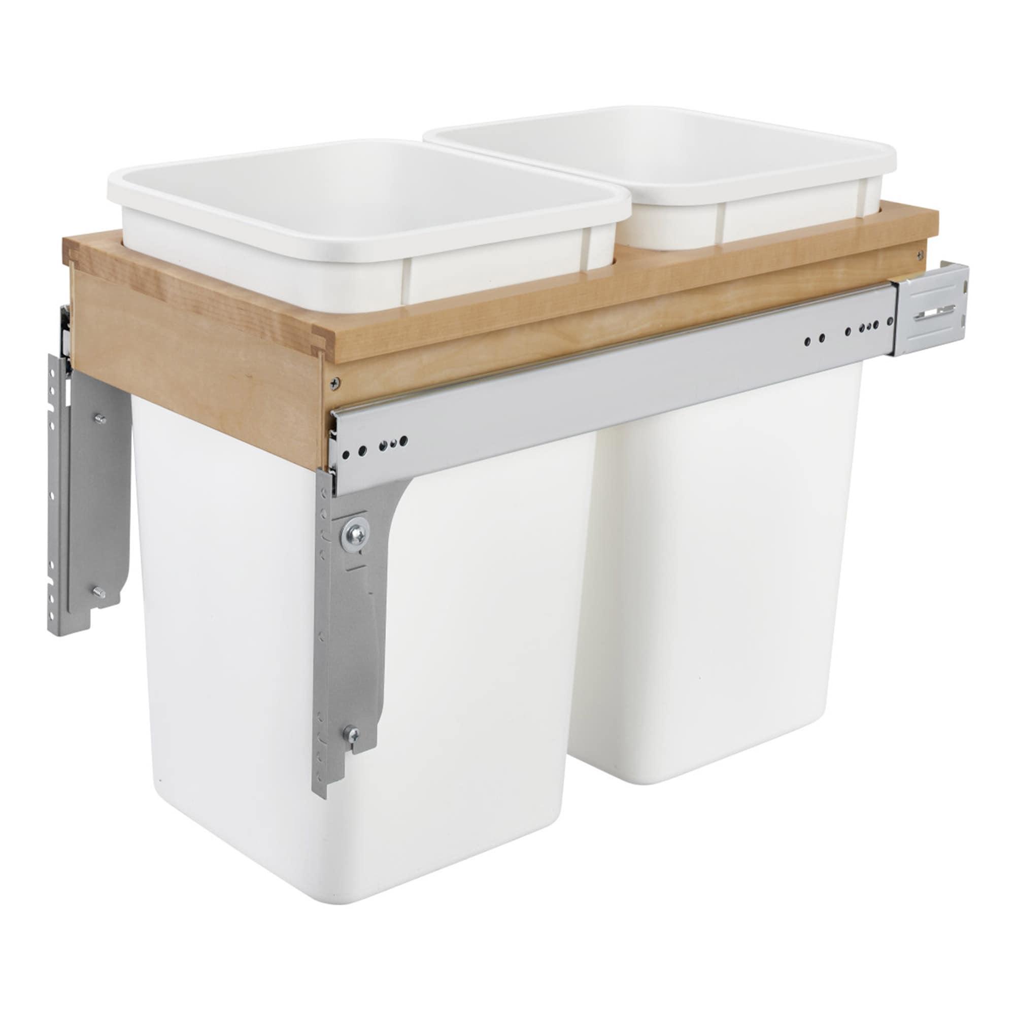 Rev-A-Shelf Double Pullout Top Mount Trash Can