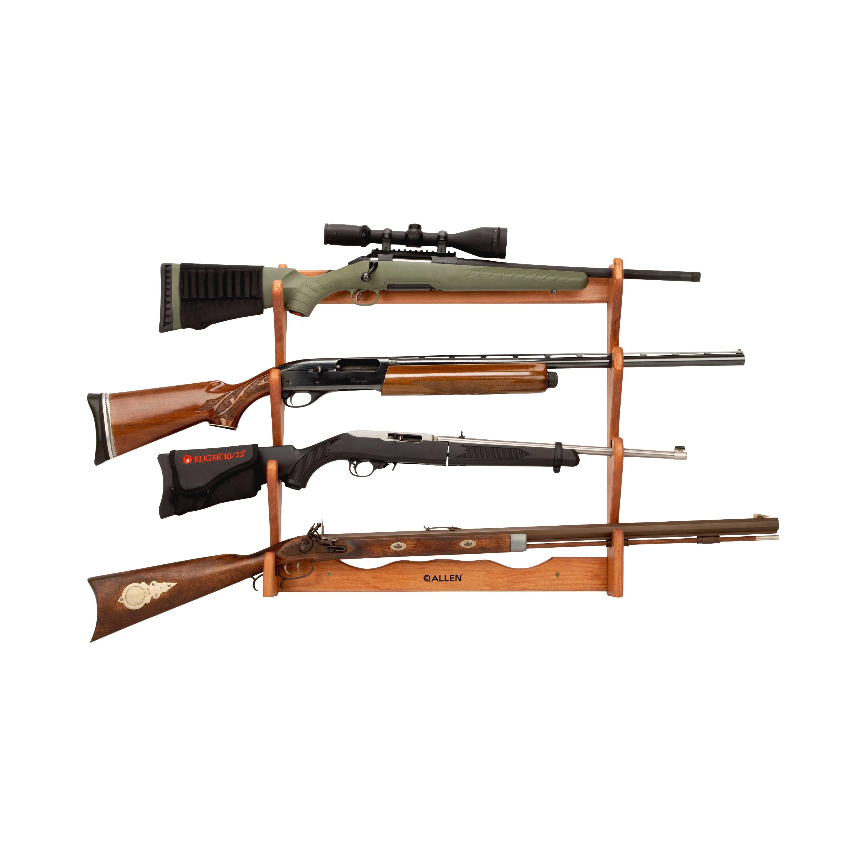 Four Gun Wooden Gun Rack