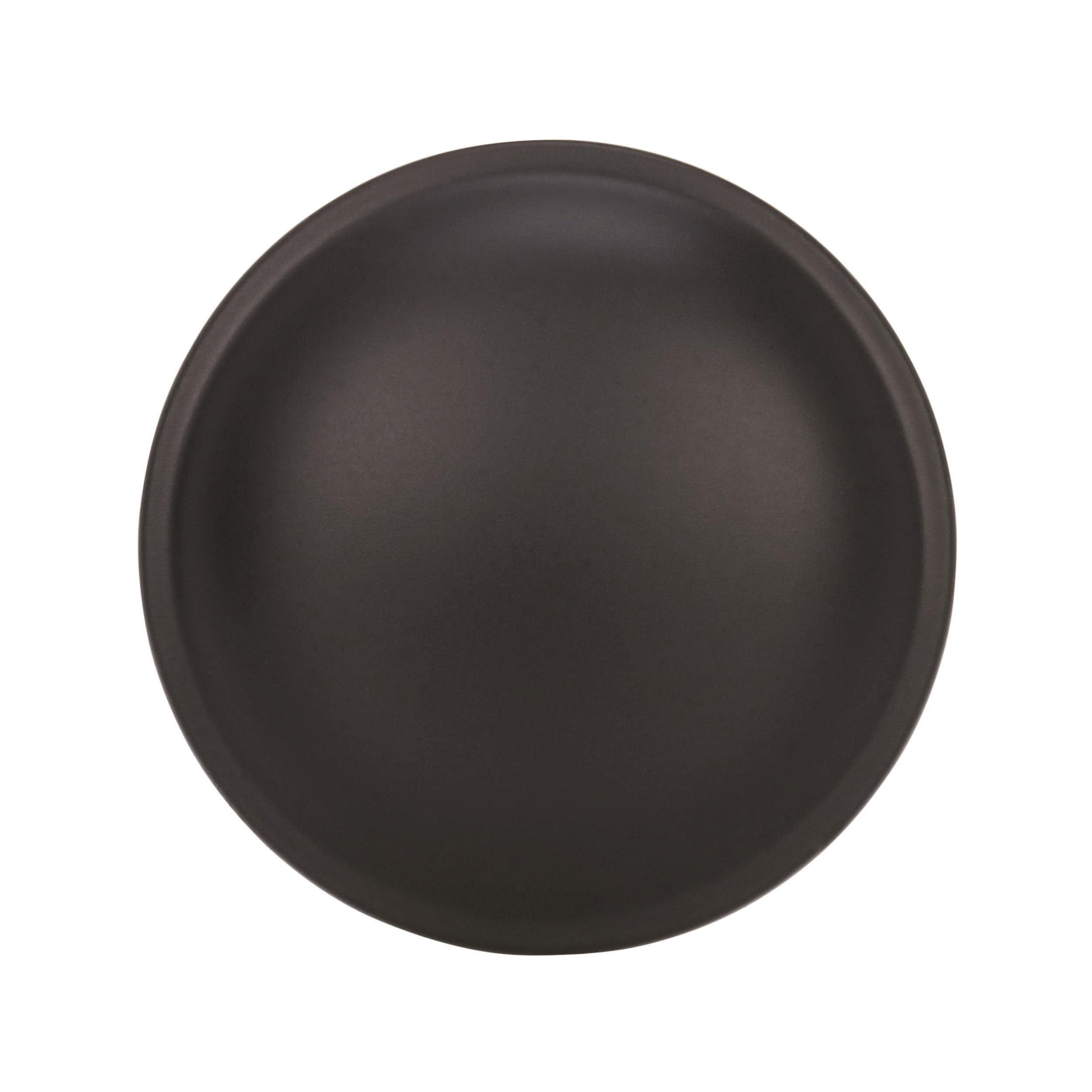 Matte Black Round Bronze Cabinet Knob with Mounting Hardware