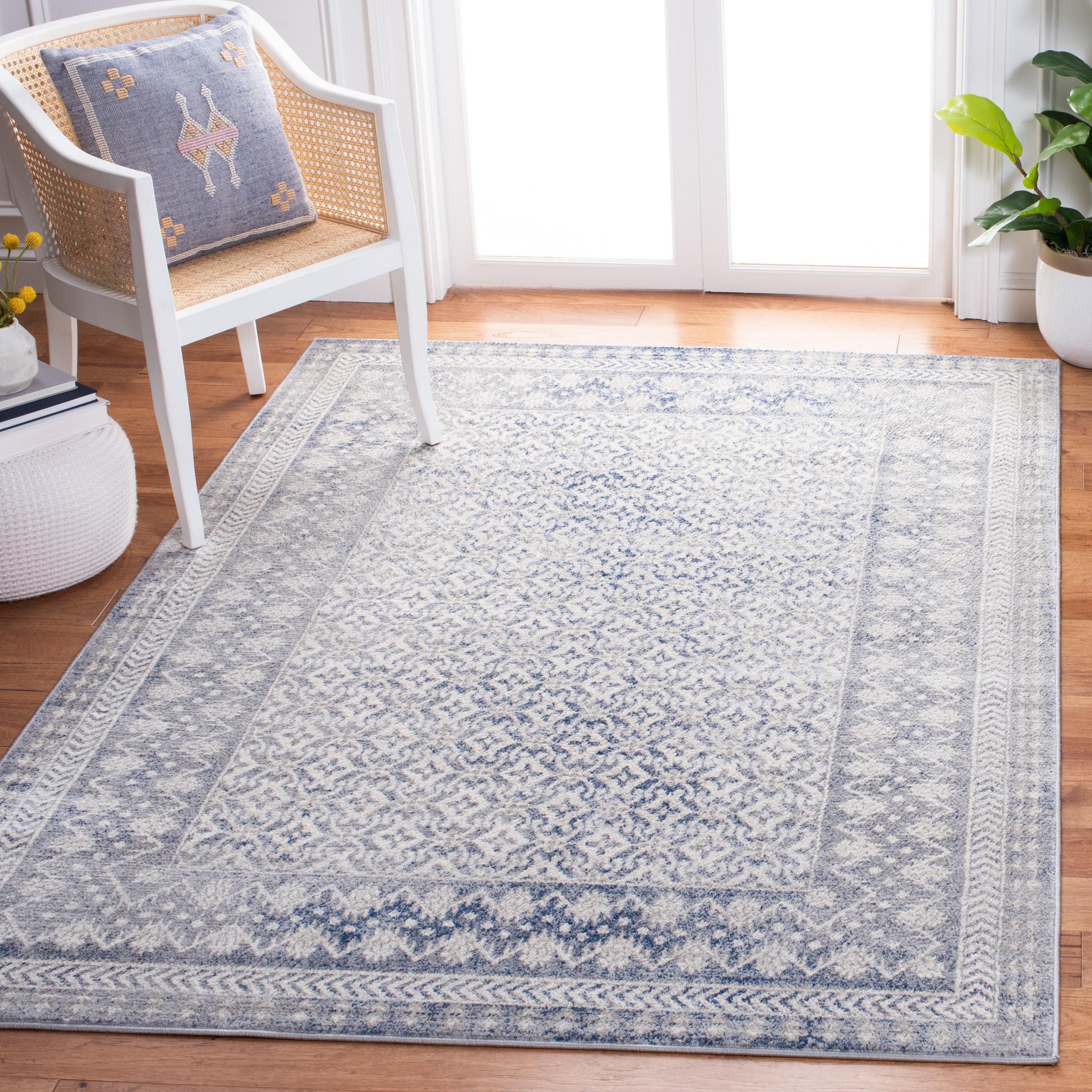 Brentwood BNT899 Power Loomed Indoor Accent Rug - Ivory/Light Grey - 3'x5' - Safavieh