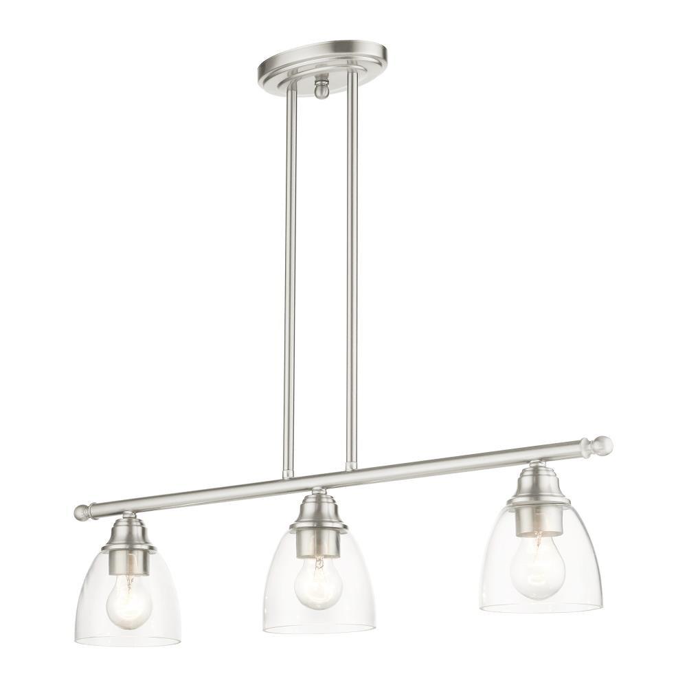 Livex Lighting Montgomery 3 - Light Chandelier in  Brushed Nickel