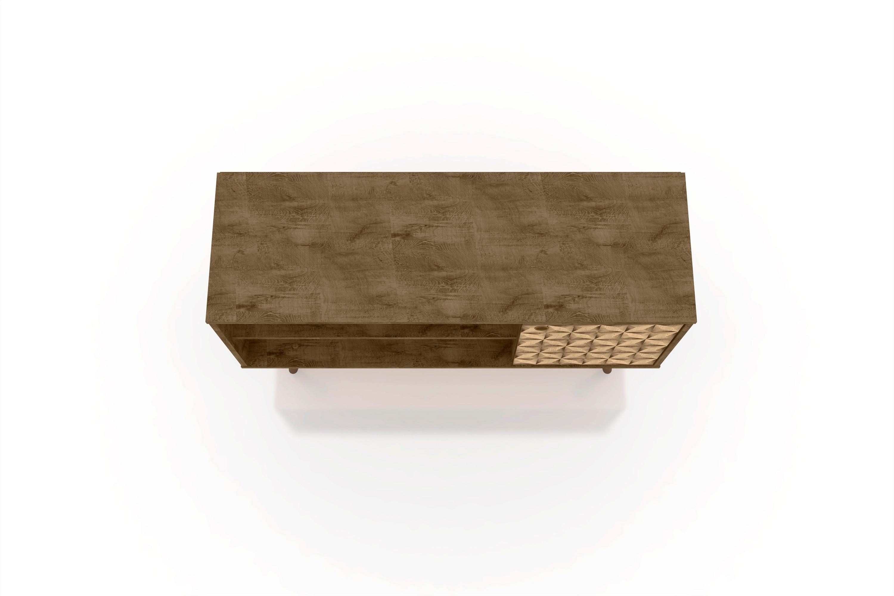 Liberty 42.52" Mid-Century Modern TV Stand with 2 Shelves and 1 Door