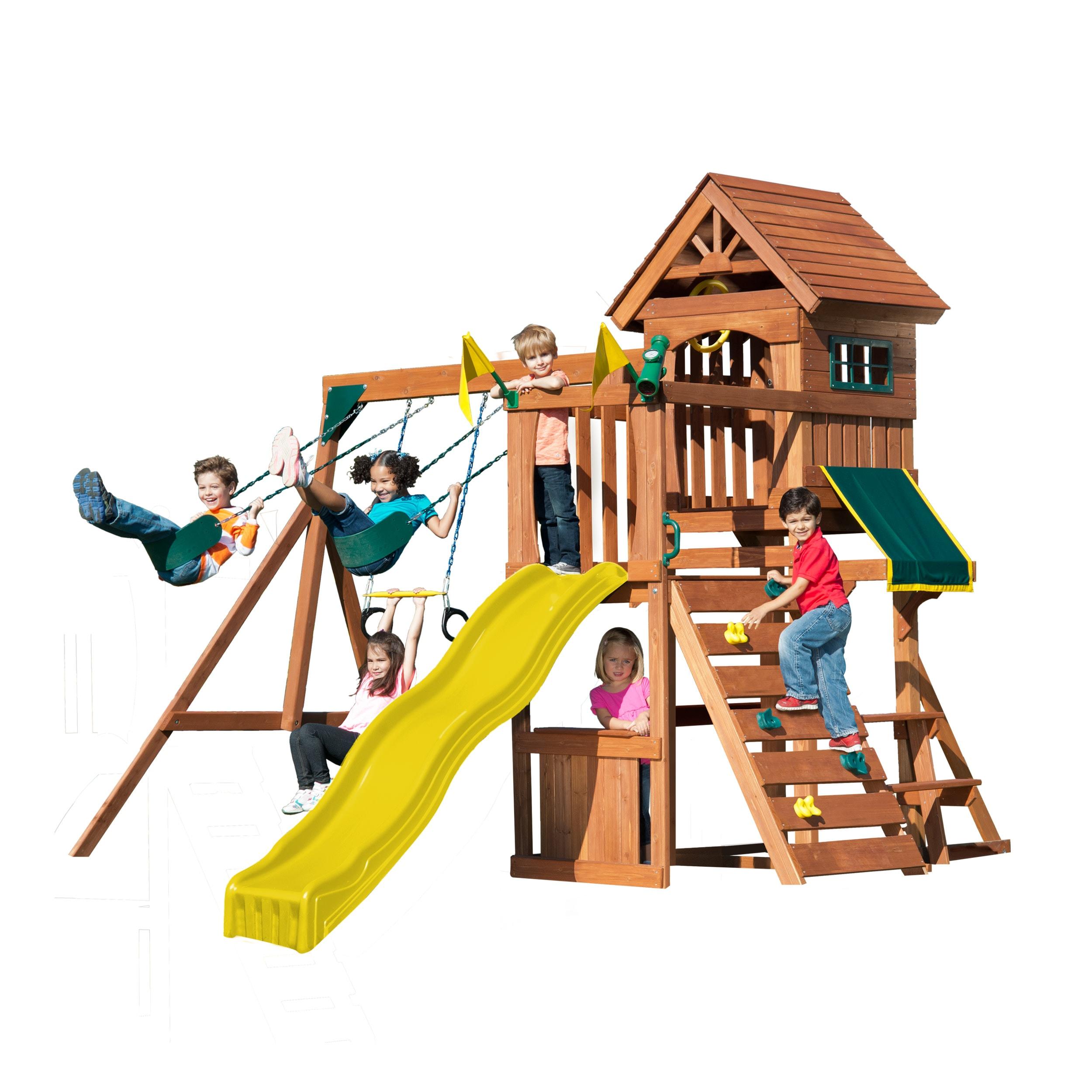 Jamboree Fort Play Swing Set