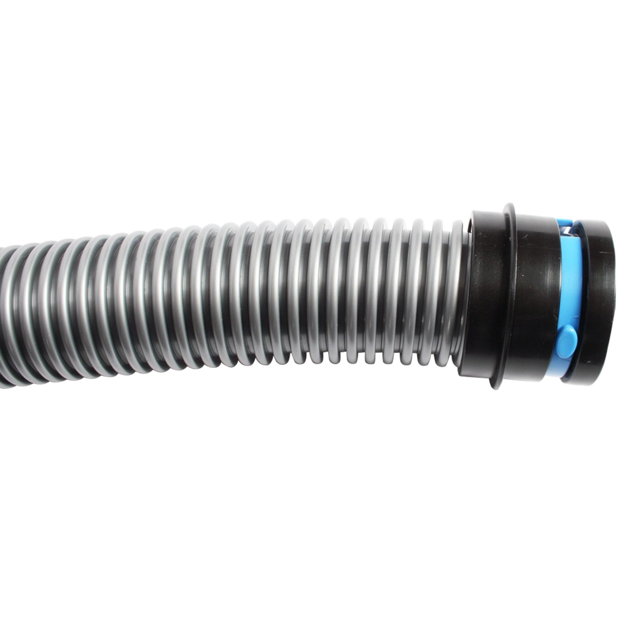 Cen-Tec Systems 94720 Quick Click 20 Ft. Hose for Home and Shop Vacuums with Expanded Multi-Brand Power Tool Adapter Set for Dust Collection, Silver