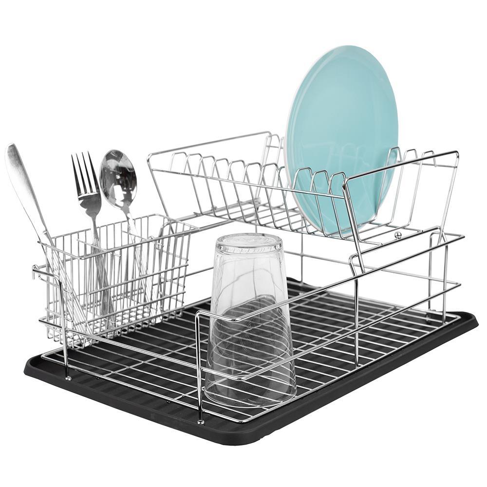 Weyand Adjustable Stainless Steel Countertop Dish Rack