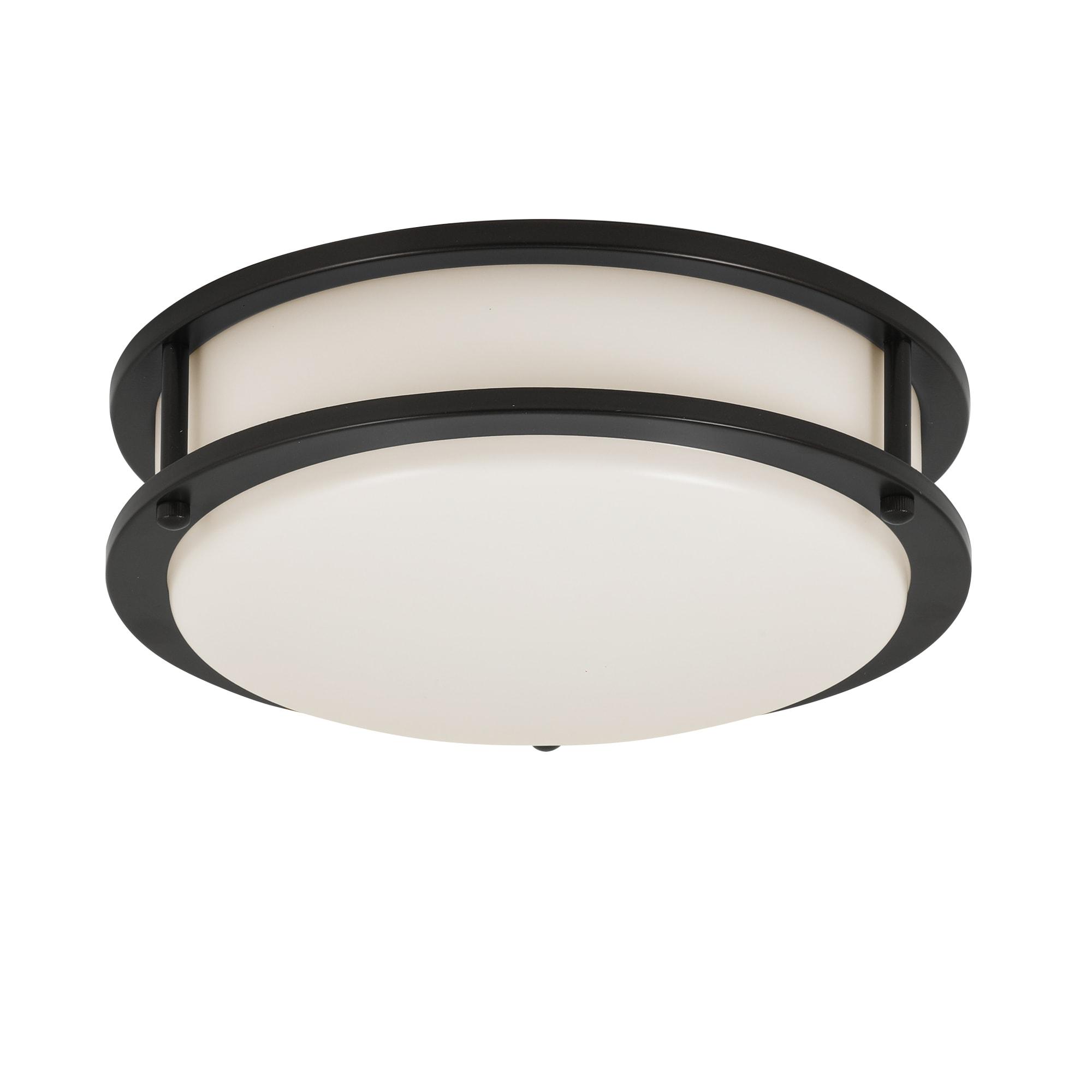 Contemporary 10'' Oil Rubbed Bronze LED Flush Mount Ceiling Light