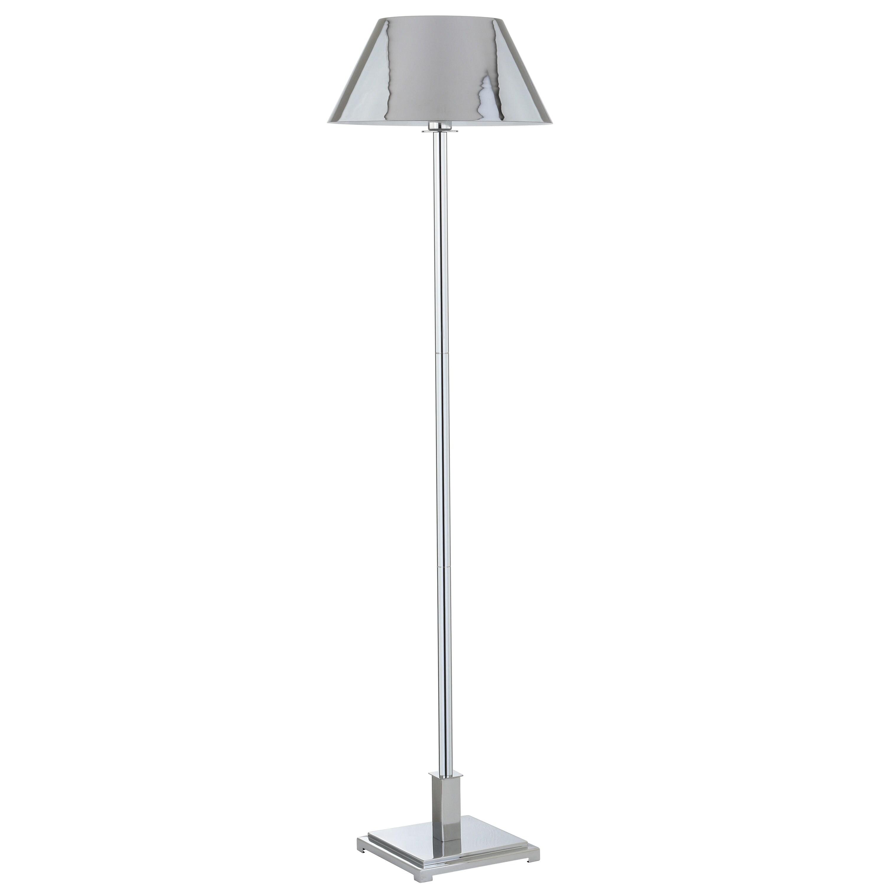 JONATHAN Y JYL6005A Roxy 60" Metal LED Floor Lamp, Contemporary, Modern, Transitional for living room, dinning room, bedroom, office Bulb Included, Chrome