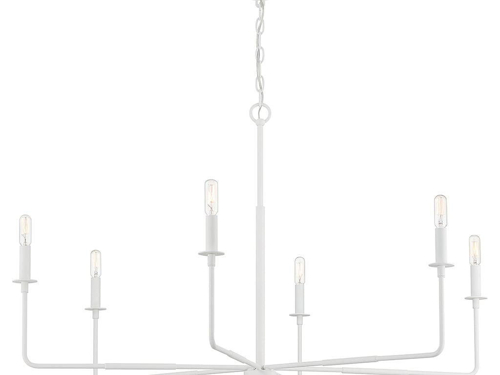 Alysa 6 - Light Dimmable Classic / Traditional Chandelier