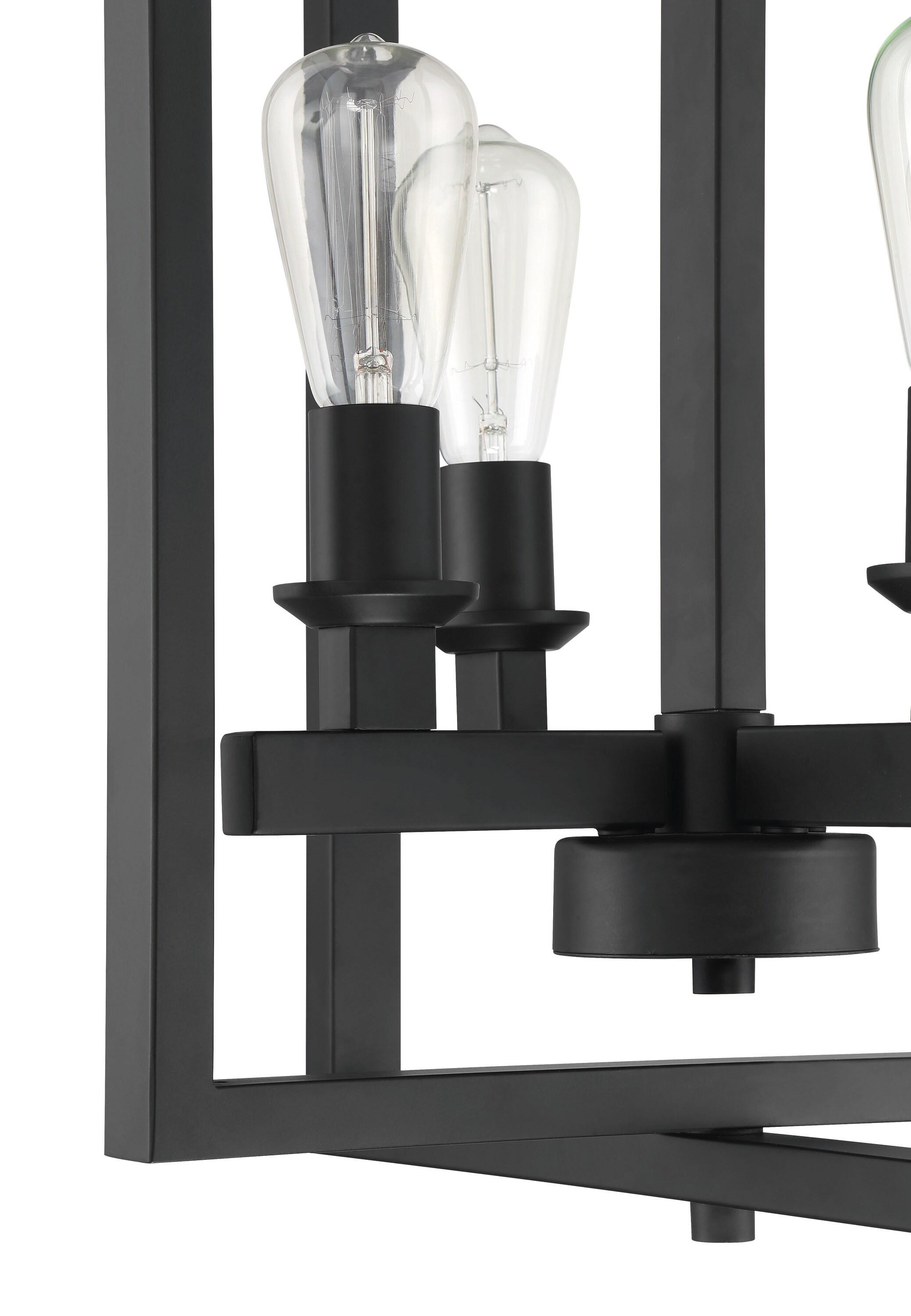 53134-FB-Craftmade Lighting-Chicago - Four Light Foyer in Transitional Style - 18 inches wide by 25.5 inches high-Flat Black Finish    -Traditional