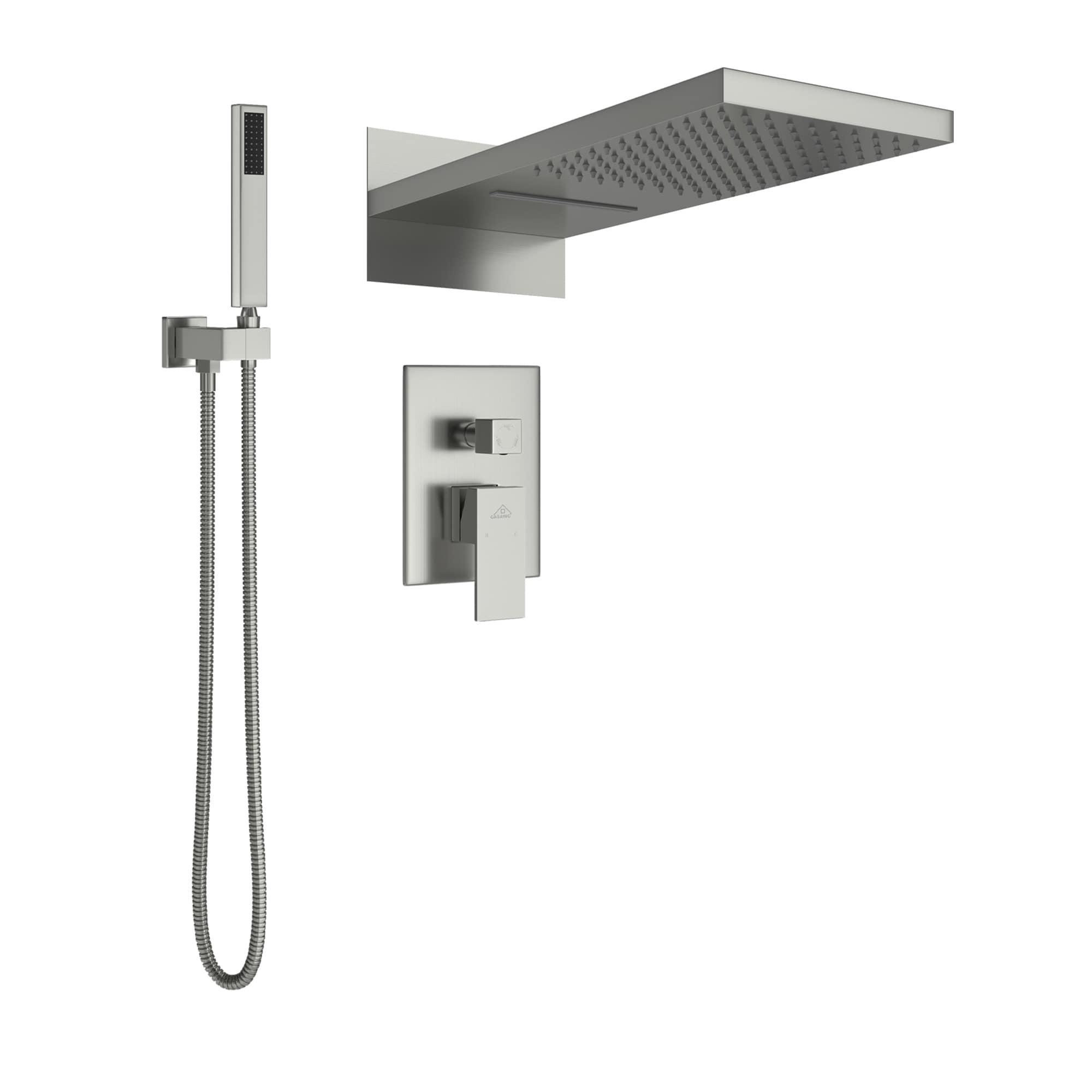Cascade Bliss Luxury Complete Shower System with Rough-in Valve