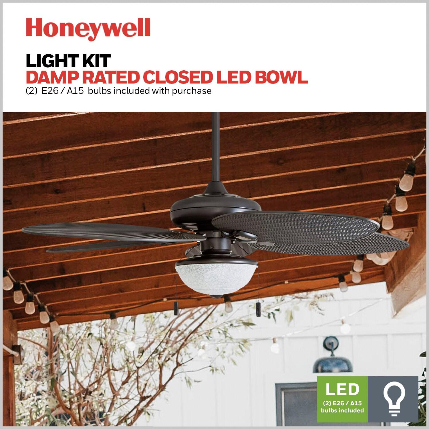 Honeywell 52" Inland Breeze 5 Blade Outdoor LED Ceiling Fan