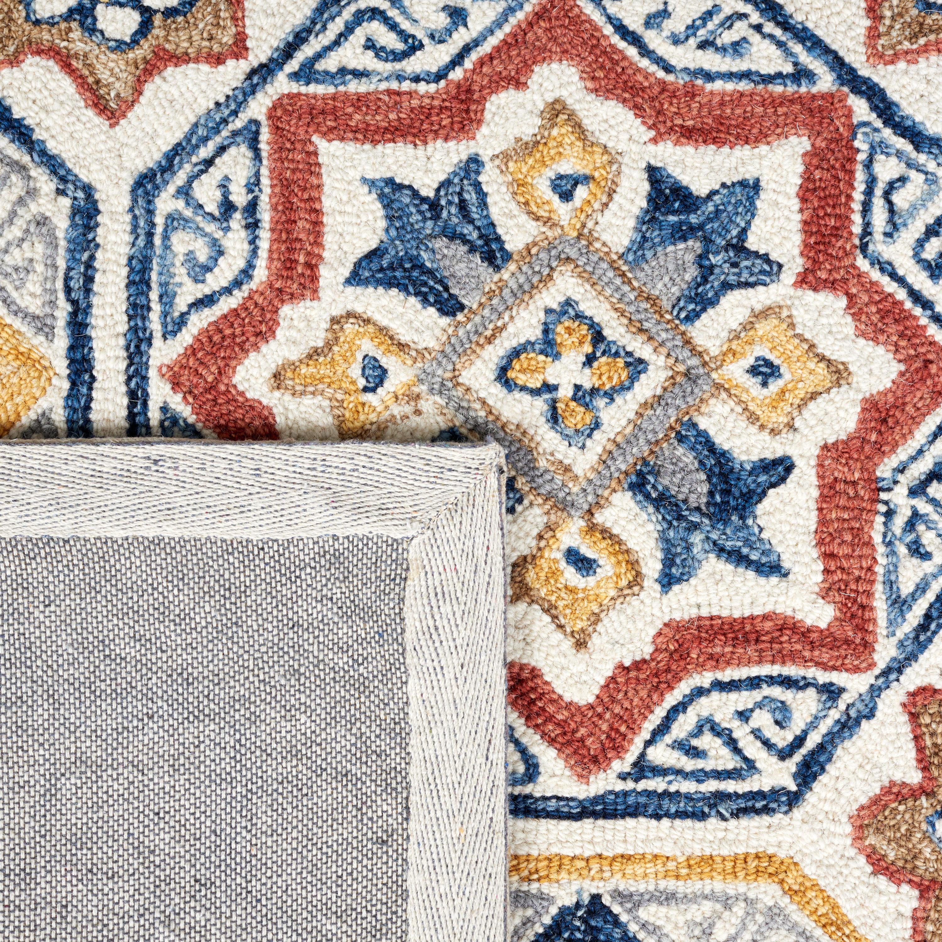 Metro MET117 Hand Tufted Indoor Area Rug - Beige/Ivory - 4'x6' - Safavieh