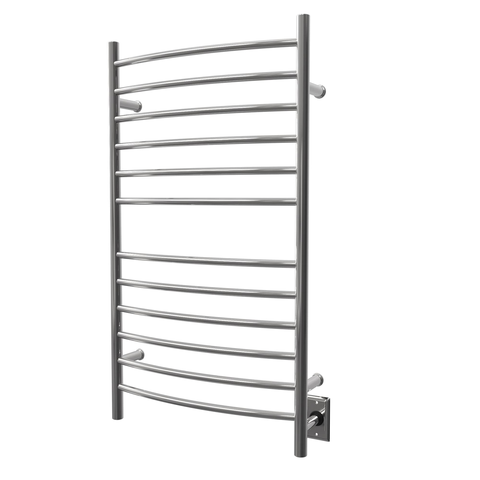 Radiant Large Curved Towel Warmer Hybrid Hardwired or Plug in