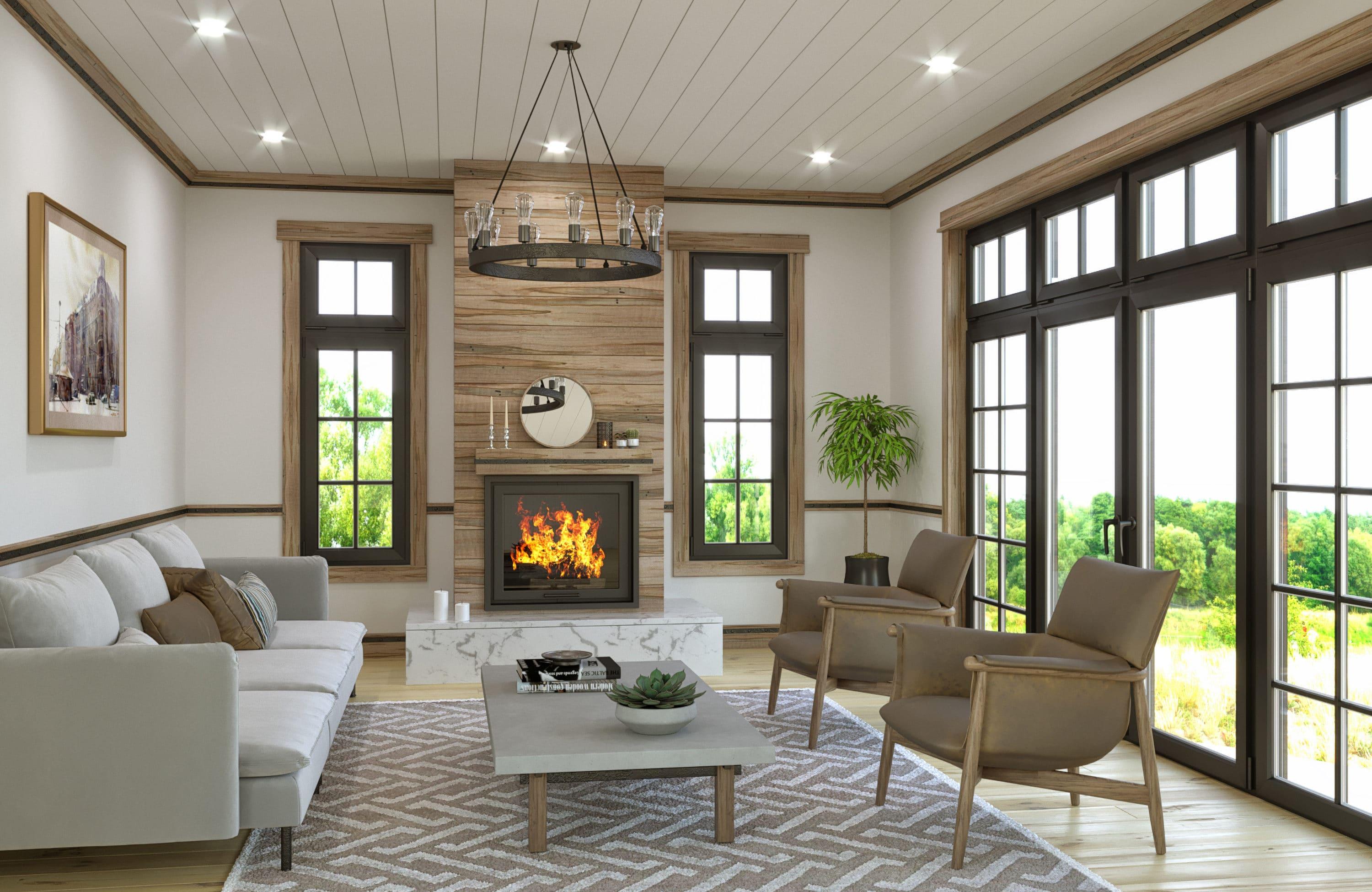 Ornamental Mouldings 2" x 47.5" Reclaimed Wood Wall Paneling in Brown