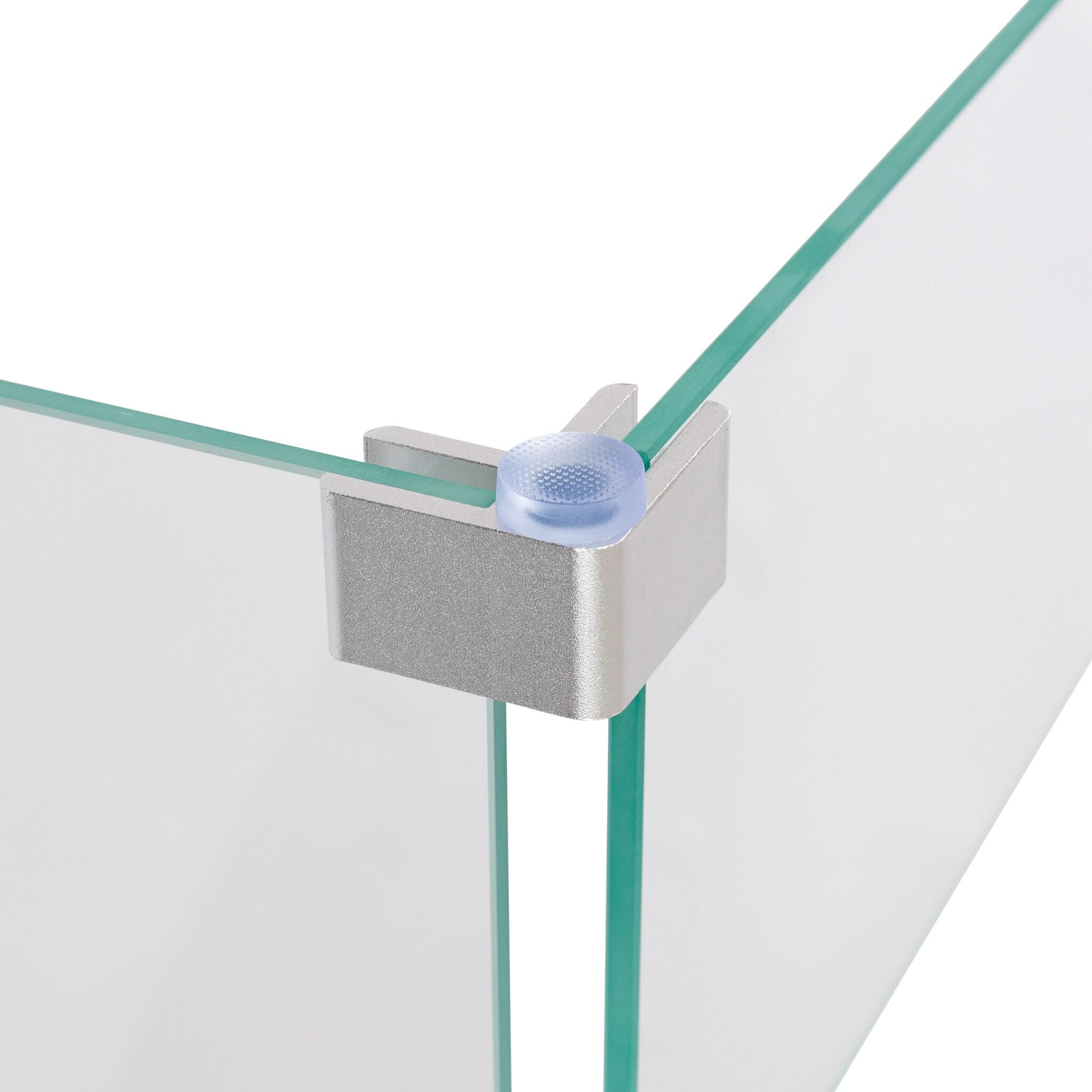 Fire Sense Wind Guard Clear Tempered Glass for Fire Pits & Patio Heaters - Rectangular Wind Guard