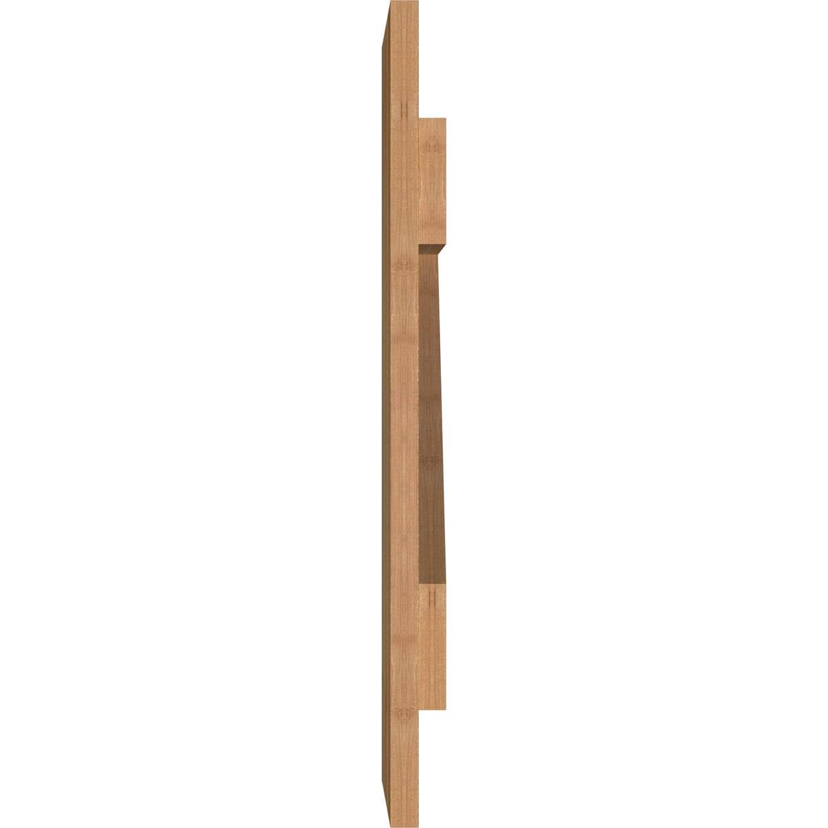Ekena Millwork TimberCraft 5 3/8" Boards Joined Board-n-Batten Shutters w/Z-Bar, Western Red Cedar (Per Pair) (Set of 2)