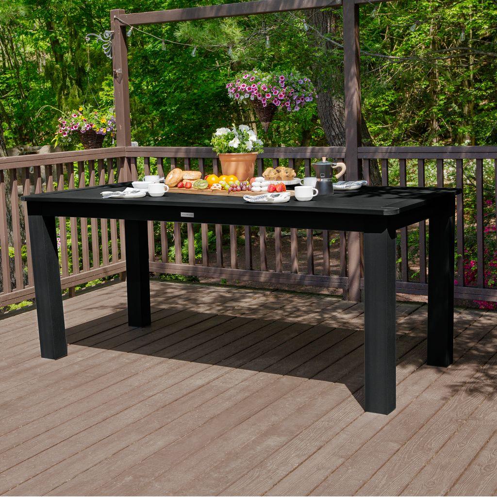 Highwood 7-pc Weatherly Dining Set - 42" x 84" Rectangle Table, Counter Height, Outdoor, Eco-friendly, Synthetic Wood