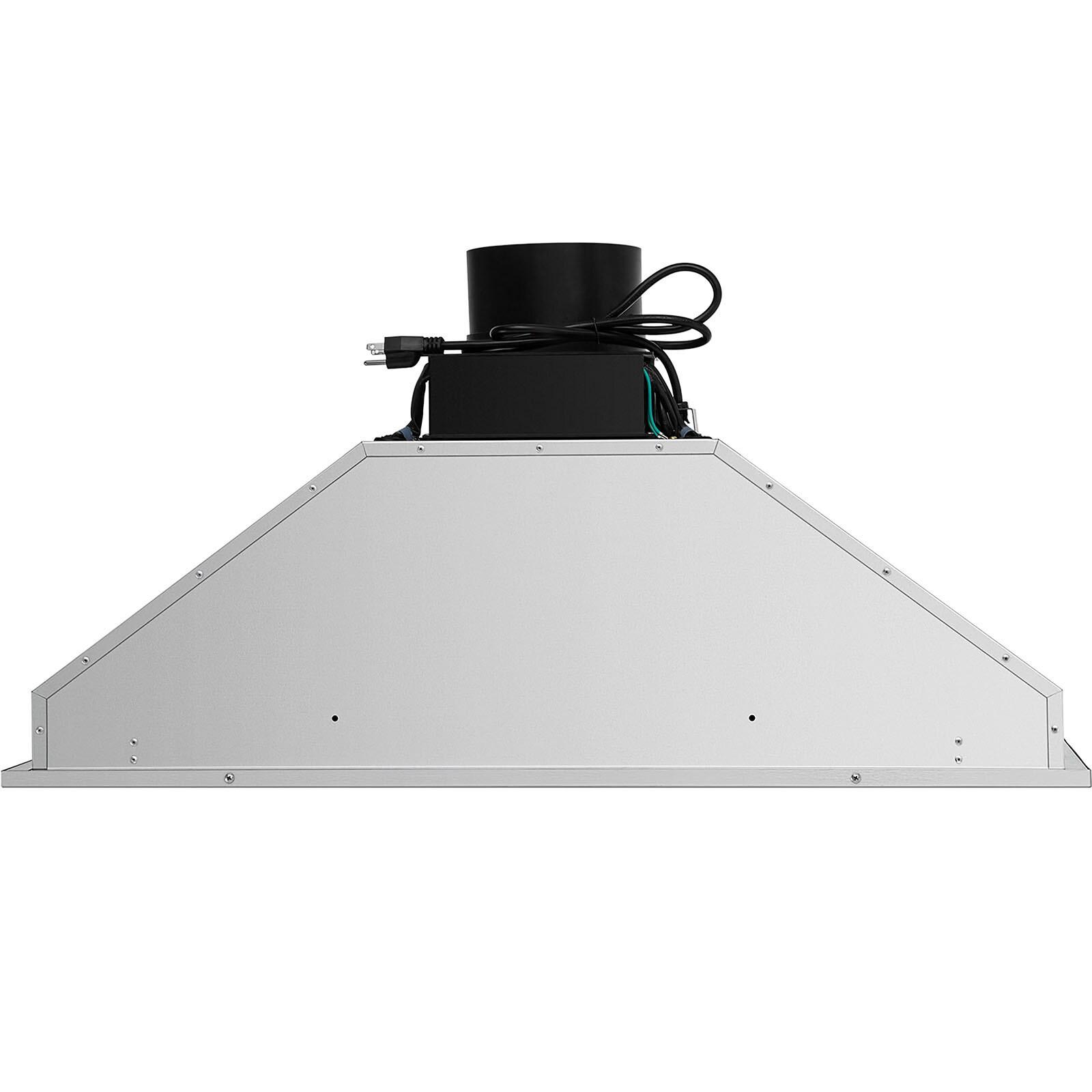 VEVOR 36" 900 CFM 4 Speed Ducted Insert Range Hood with Charcoal Filter and Light