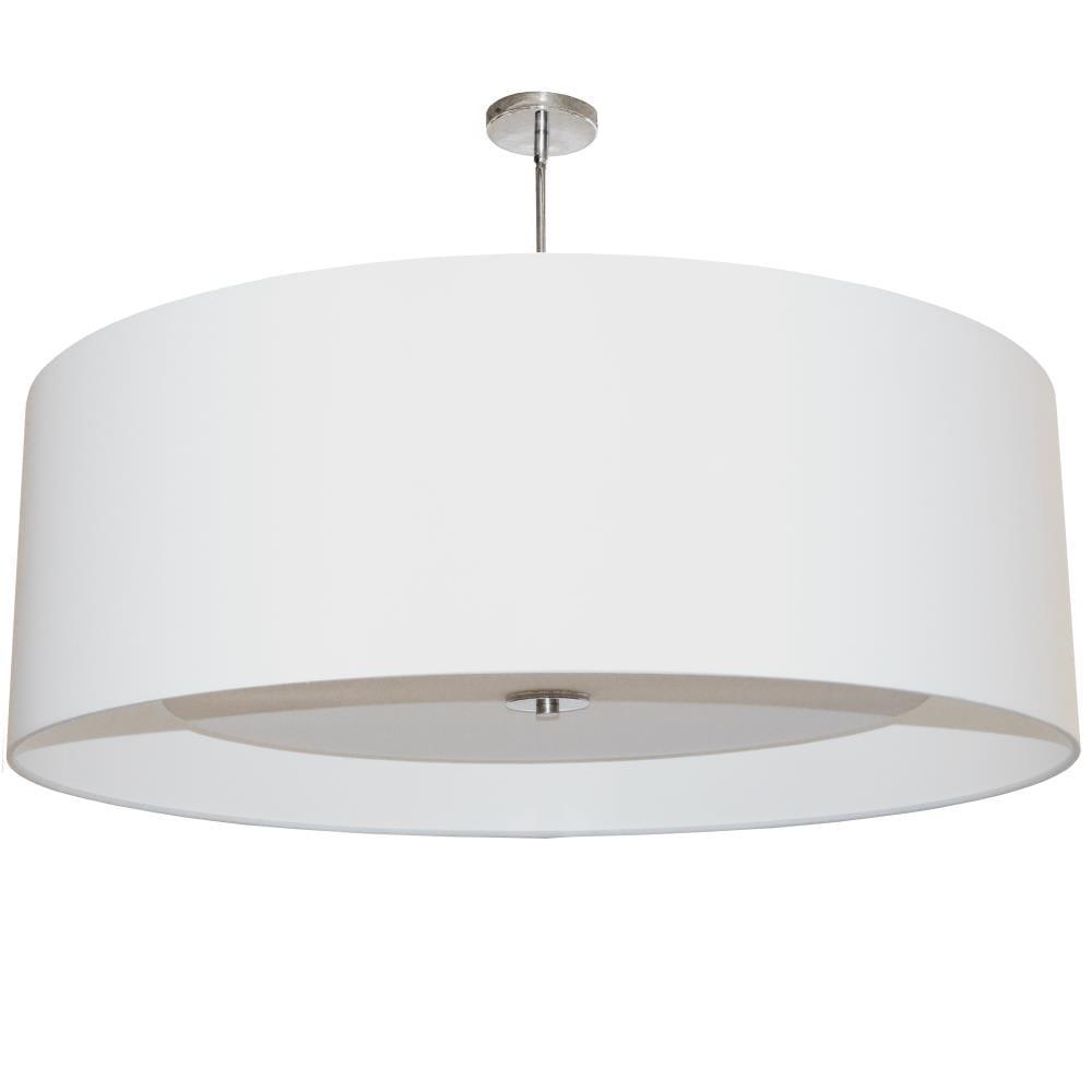 Dainolite 4LT Helena Pendant PC, White w/White Diffuser