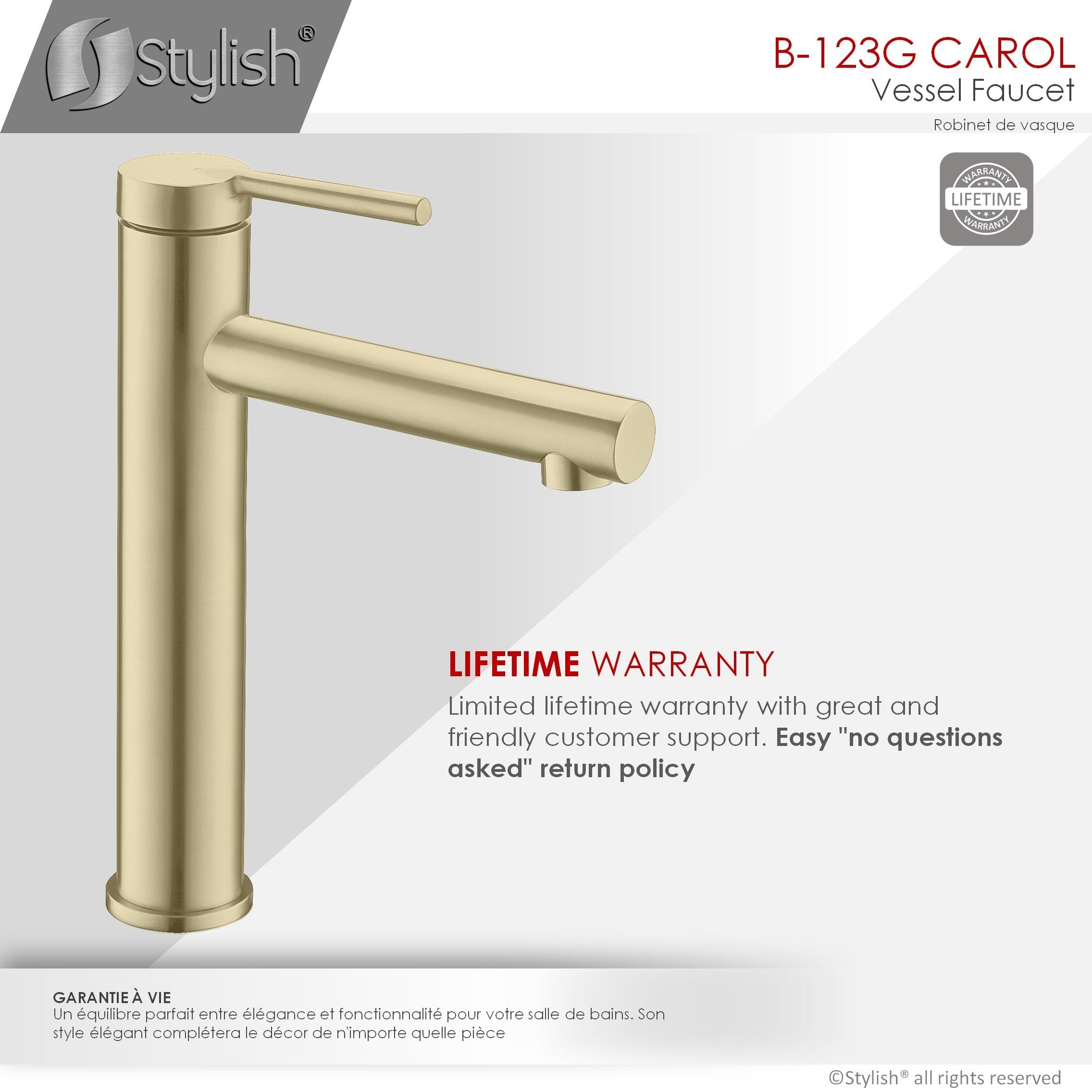 Stylish Aura Carol One-Handle Vessel Bathroom Faucet