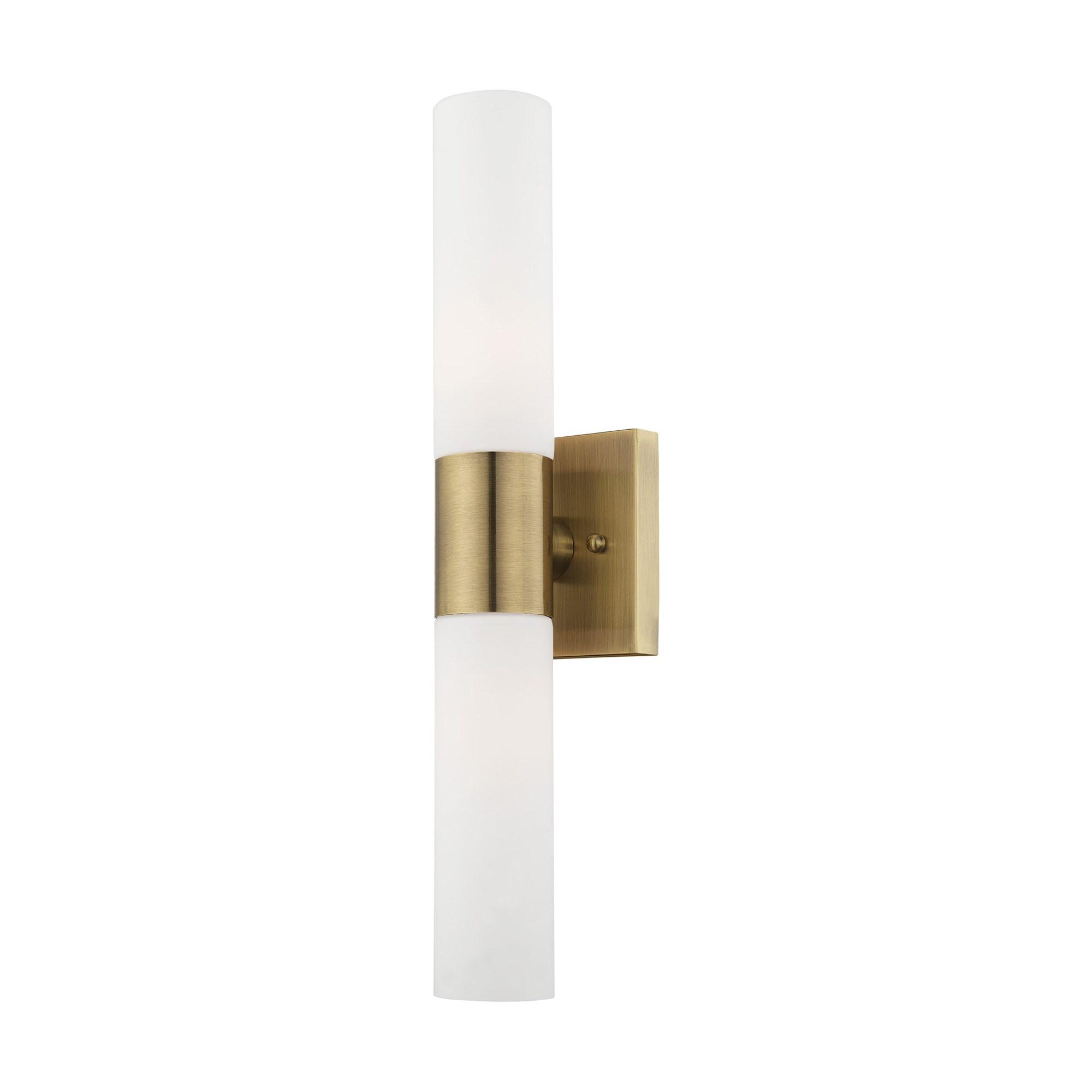 Livex Lighting Aero 2 - Light Vanity in  Antique Brass