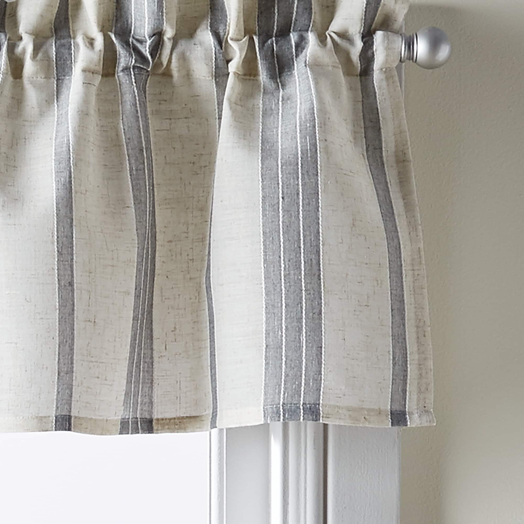 McKenzie Valance and Tier Pair Curtain Collection 14 in. Valance