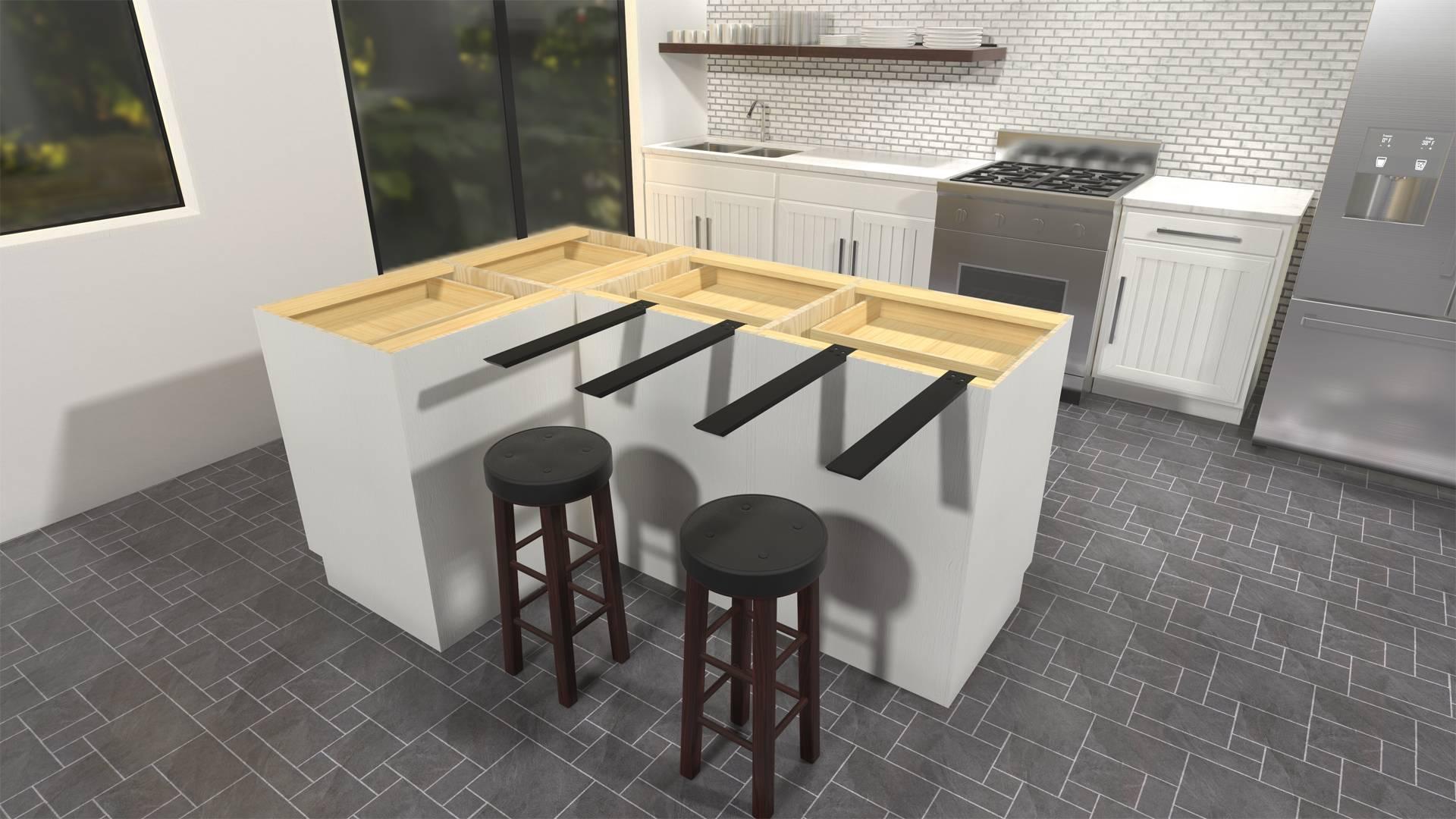 The Original Granite Bracket The Original™ L Bracket Countertop Support Bracket