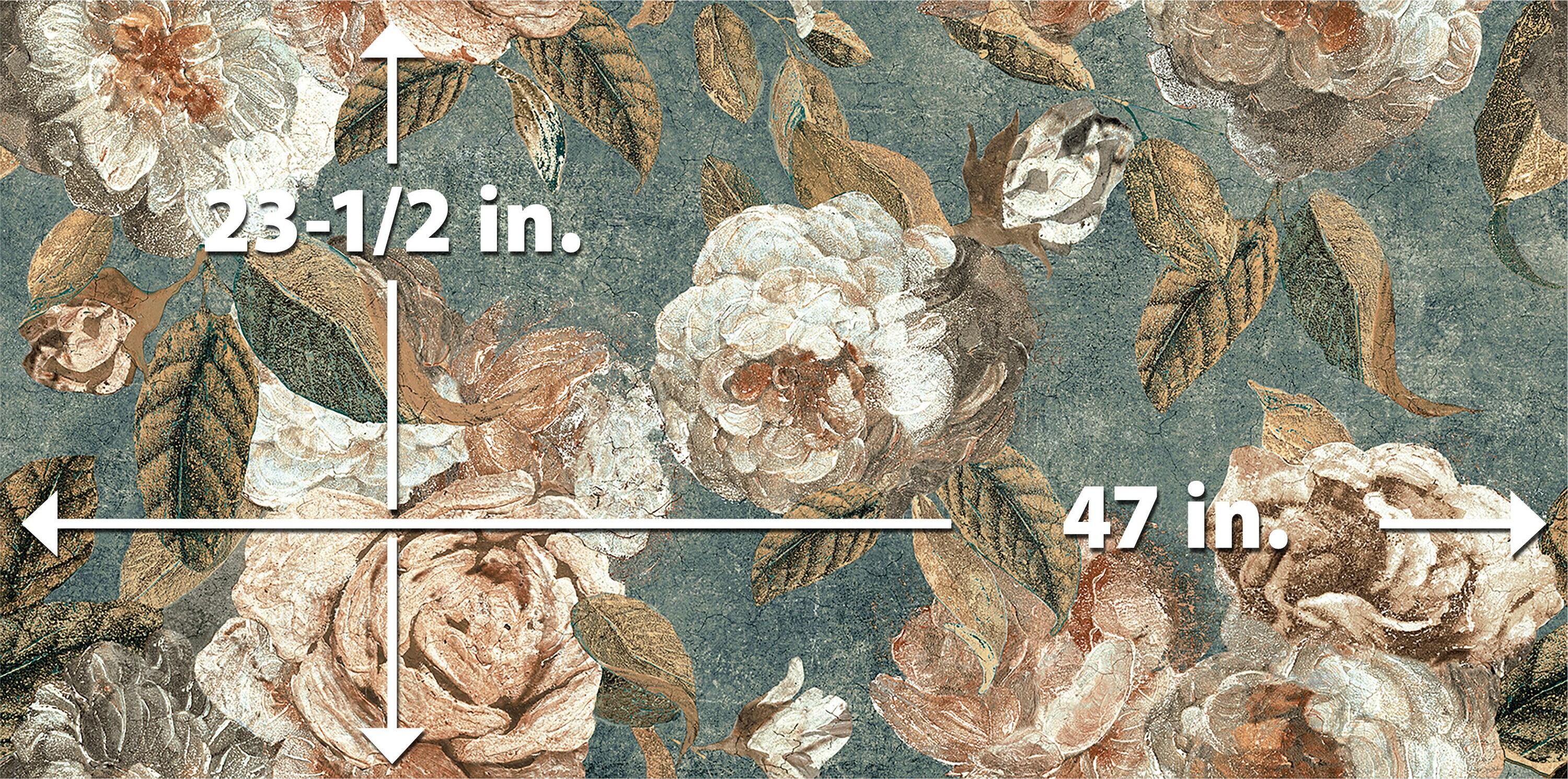 Merola Tile Parete Fiori 24" x 47" Porcelain Natural / Floral Wall & Floor Tile