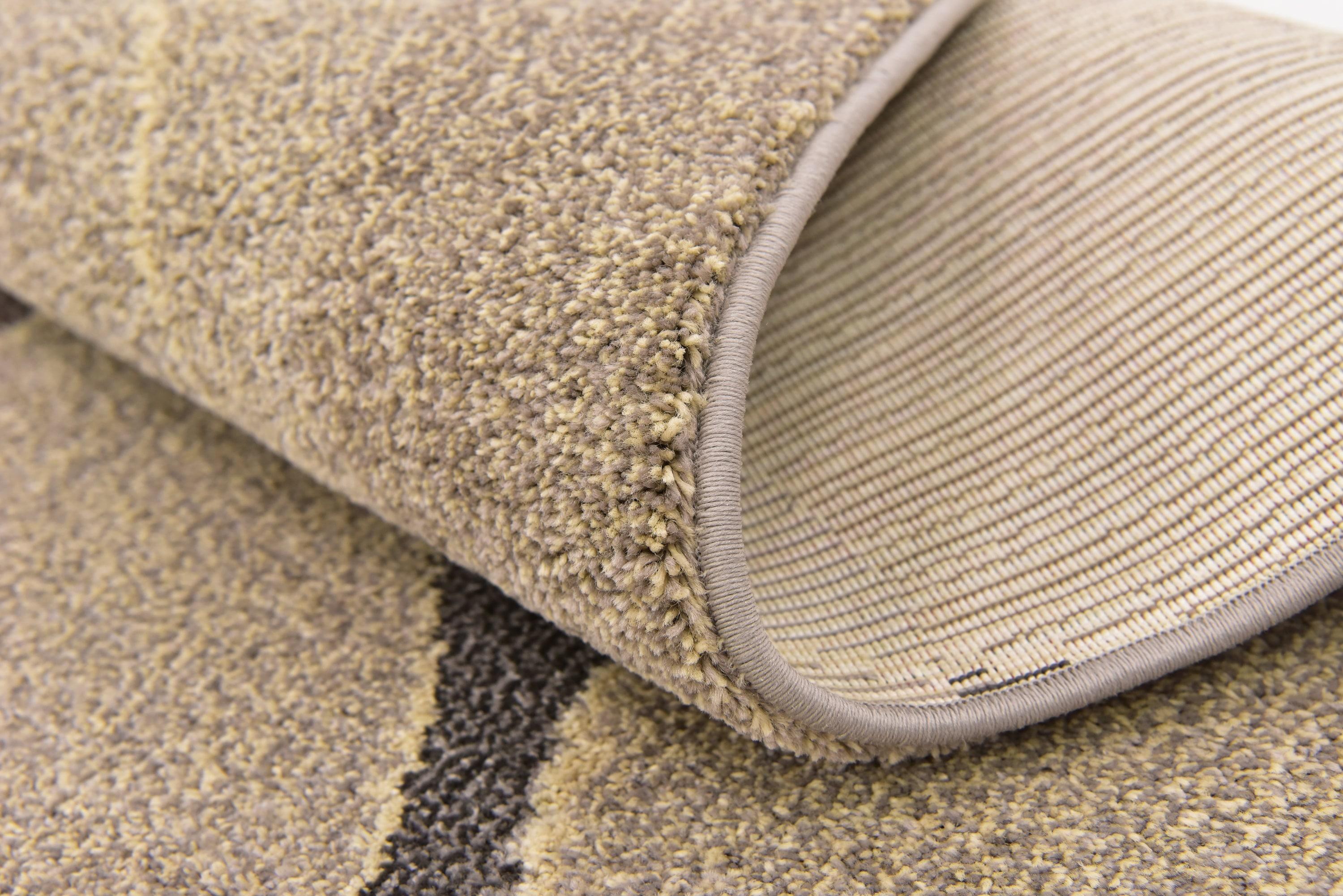 Unique Loom Chromatic Collection Modern Bokeh & Vibrant Abstract Area Rug for Any Home Décor, Rectangular 5' 0" x 8' 0", Gray/Beige