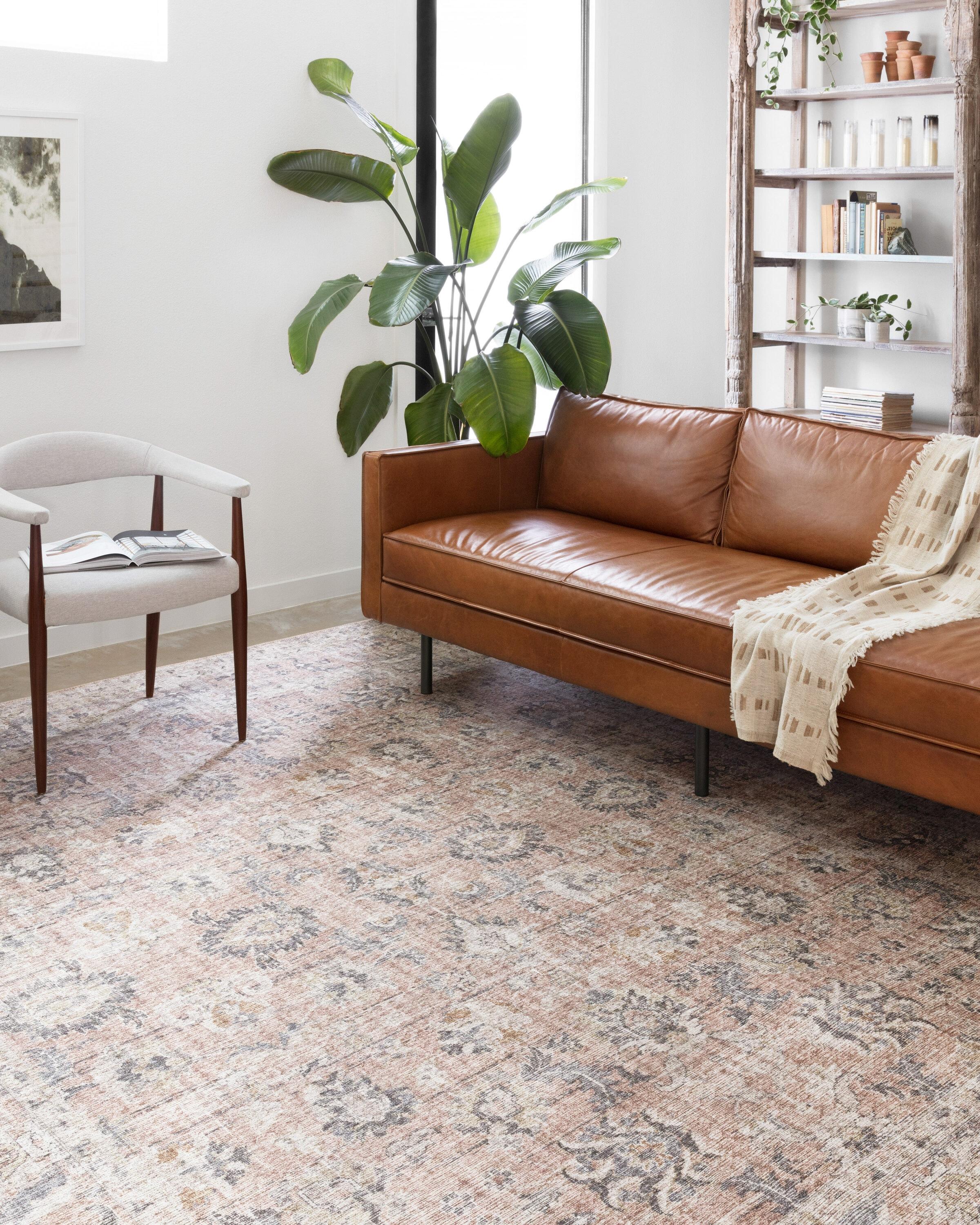 Roze Rug - Blush and Grey / 9' x 12'