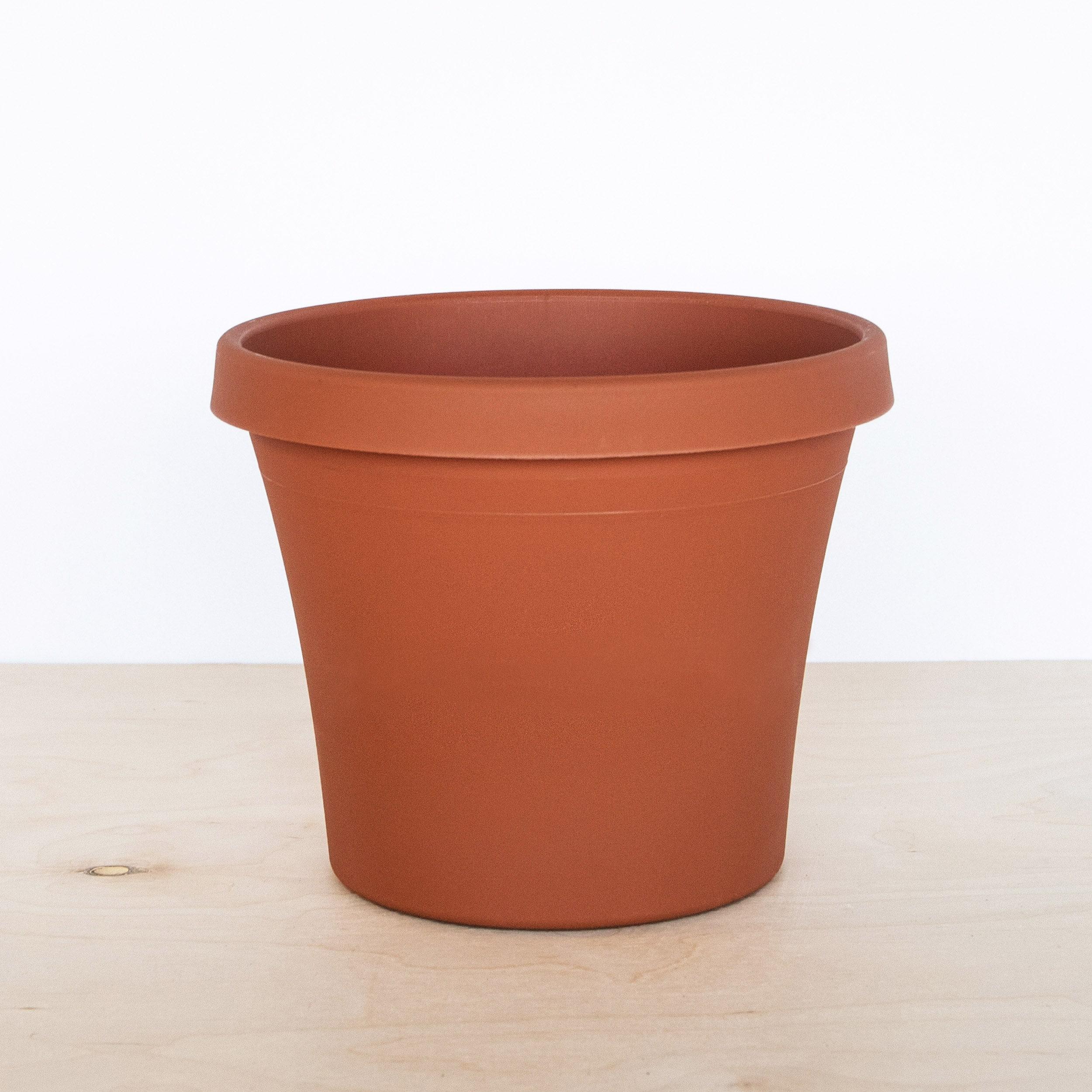 Bloem Terra Pot Round Planter: 16" - Terra Cotta Color, (Saucer Not Included) Matte Finish, Durable Resin, Traditional Style Pot, For Indoor and Outdoor Use, 8 Gallon Capacity