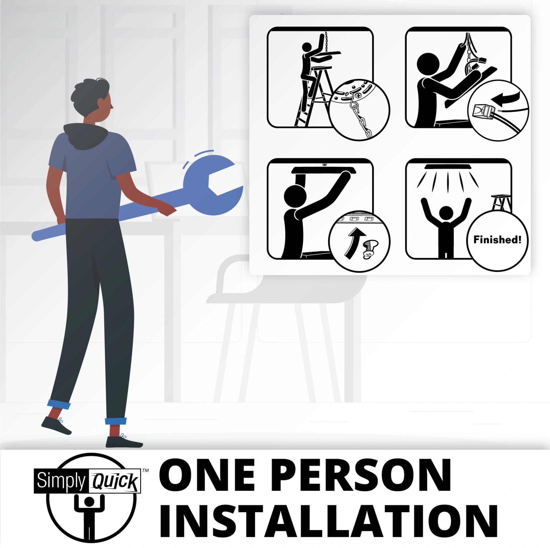 Good Earth Lighting Flat Panel 24-inch Ceiling Fixture - Nickel, Dimmable, 3800 Lumens, 5-White Selectable Color Changing Temperature, Suitable for Damp Locations, 50,000 Hour Rated Lamp Life