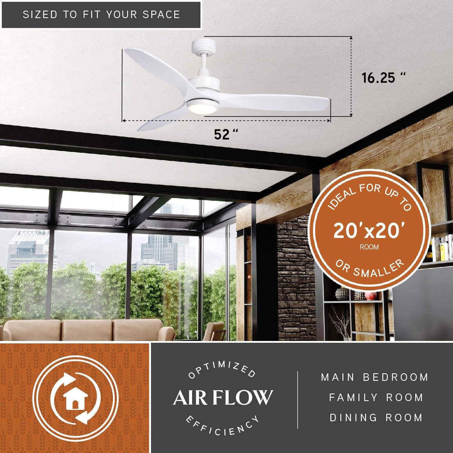 Wade Logan® Ballog 52'' Ceiling Fan with LED Lights