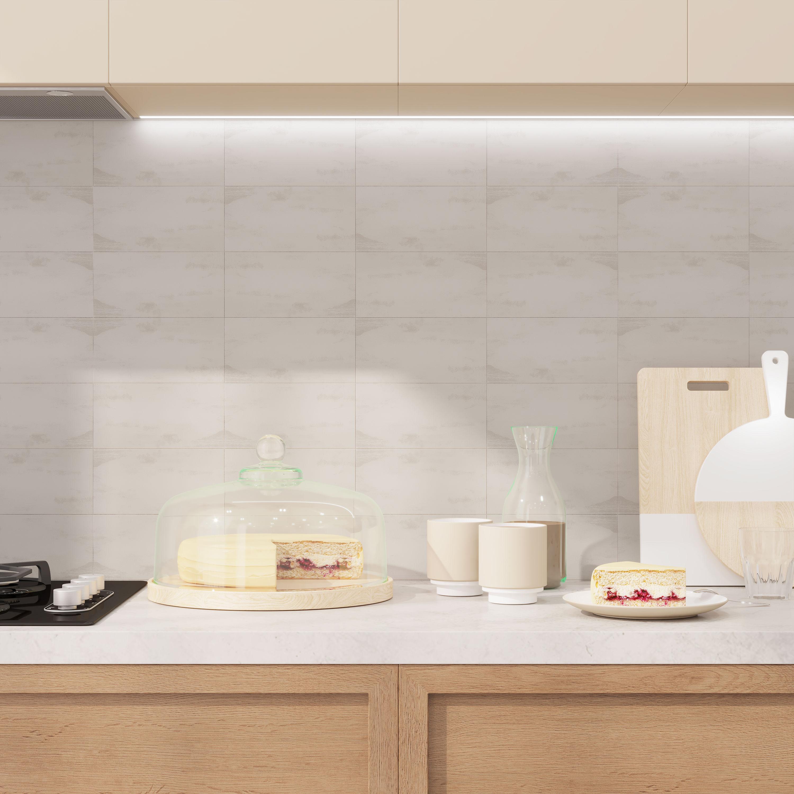 4'' W x 8'' L PVC Peel and Stick Subway Tile