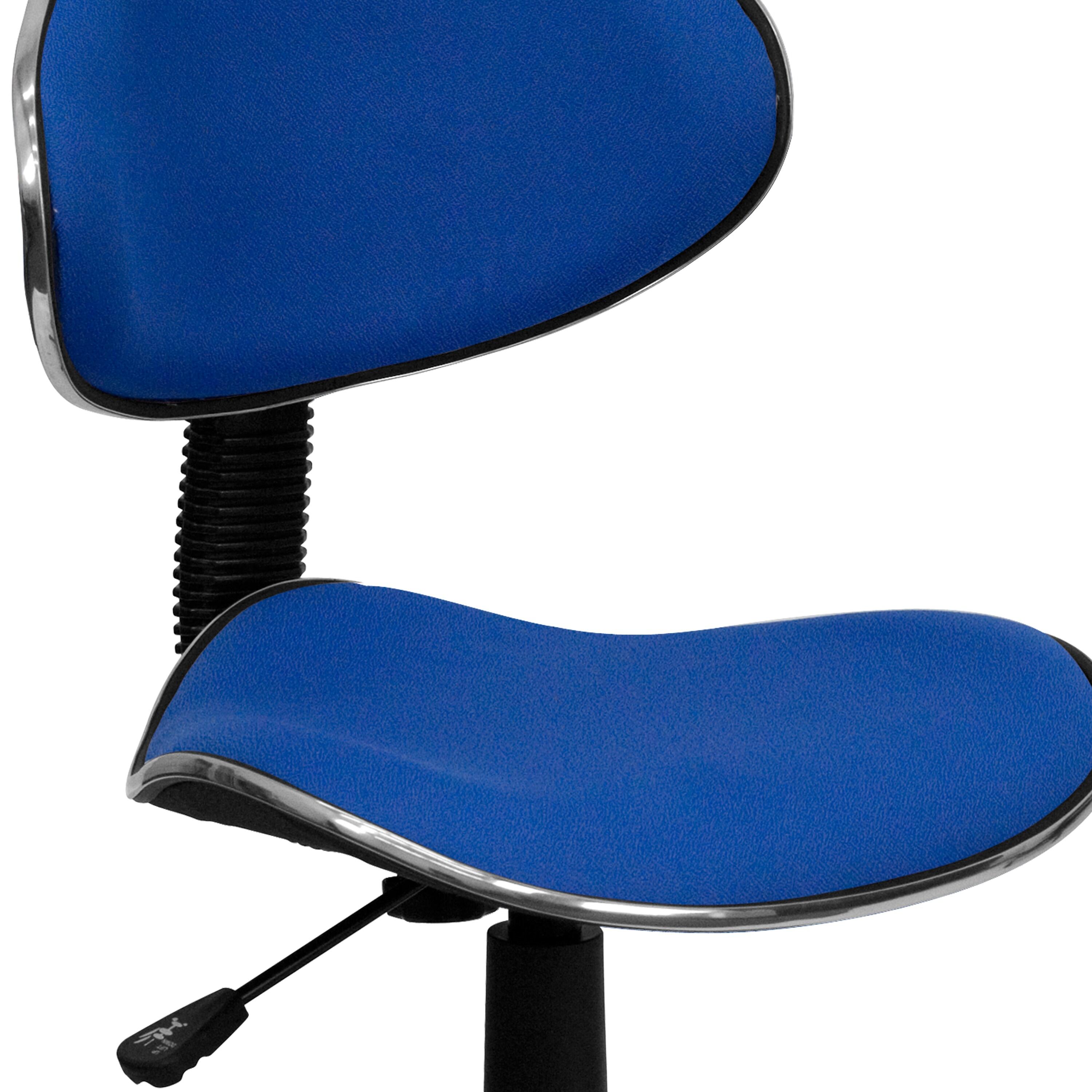 Flash Furniture Whitney Blue Fabric Swivel Ergonomic Task Office Chair