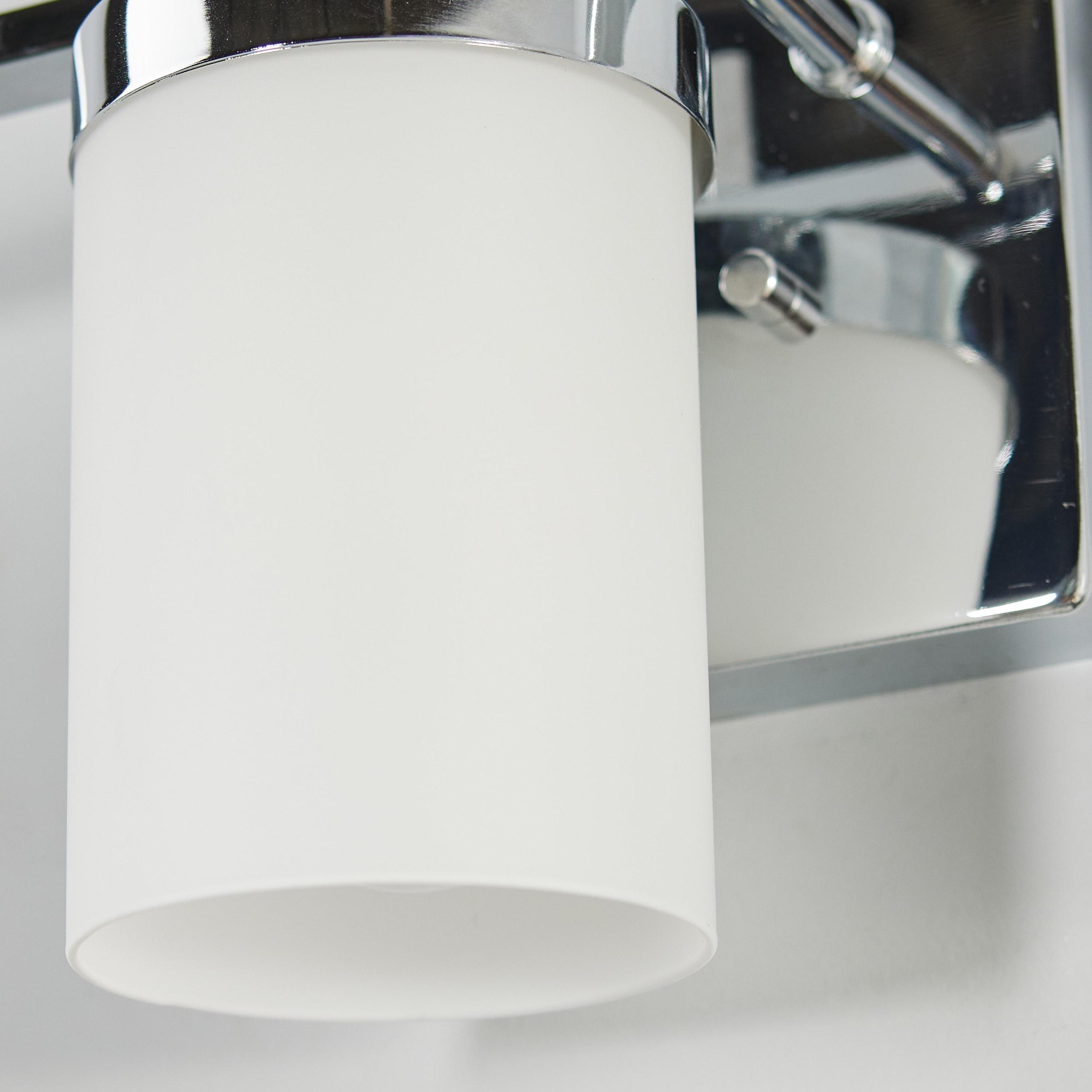 Zire Chrome 3-Light LED Vanity Fixture with Etched Glass