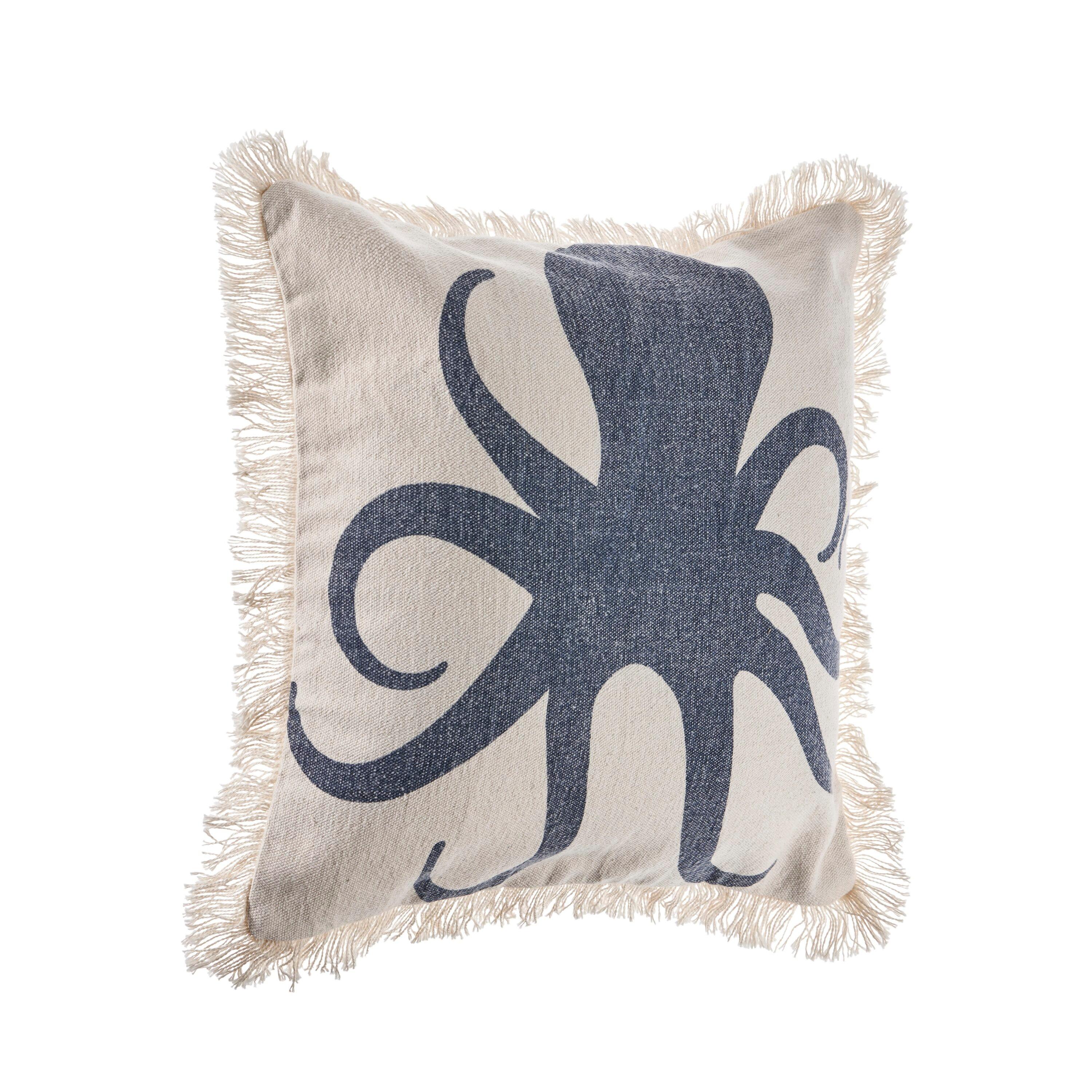 Rajani Home Kellie Fringed Reversible Throw Pillow