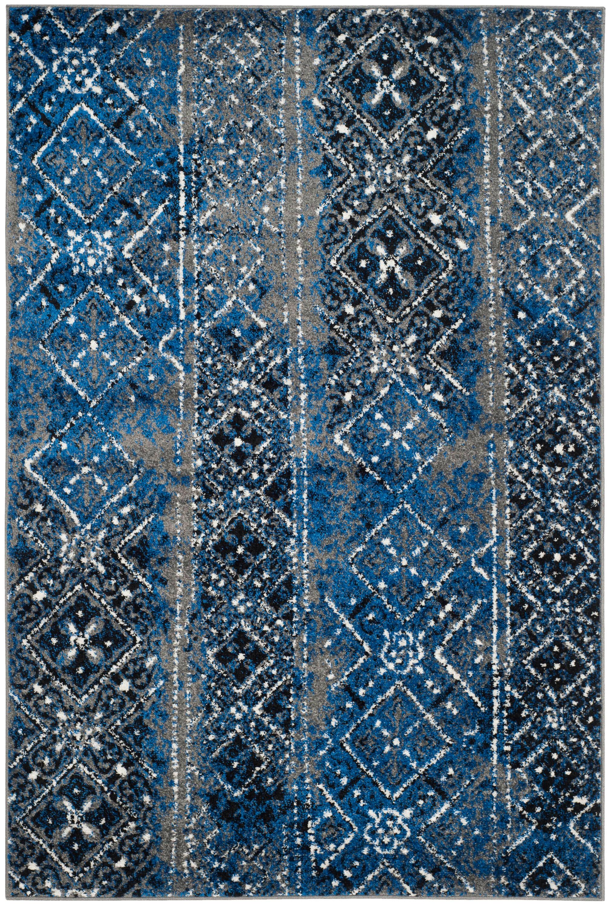 Adirondack ADR111 Machine Made Indoor Area Rug - Silver/Multi - 4'x6' - Safavieh