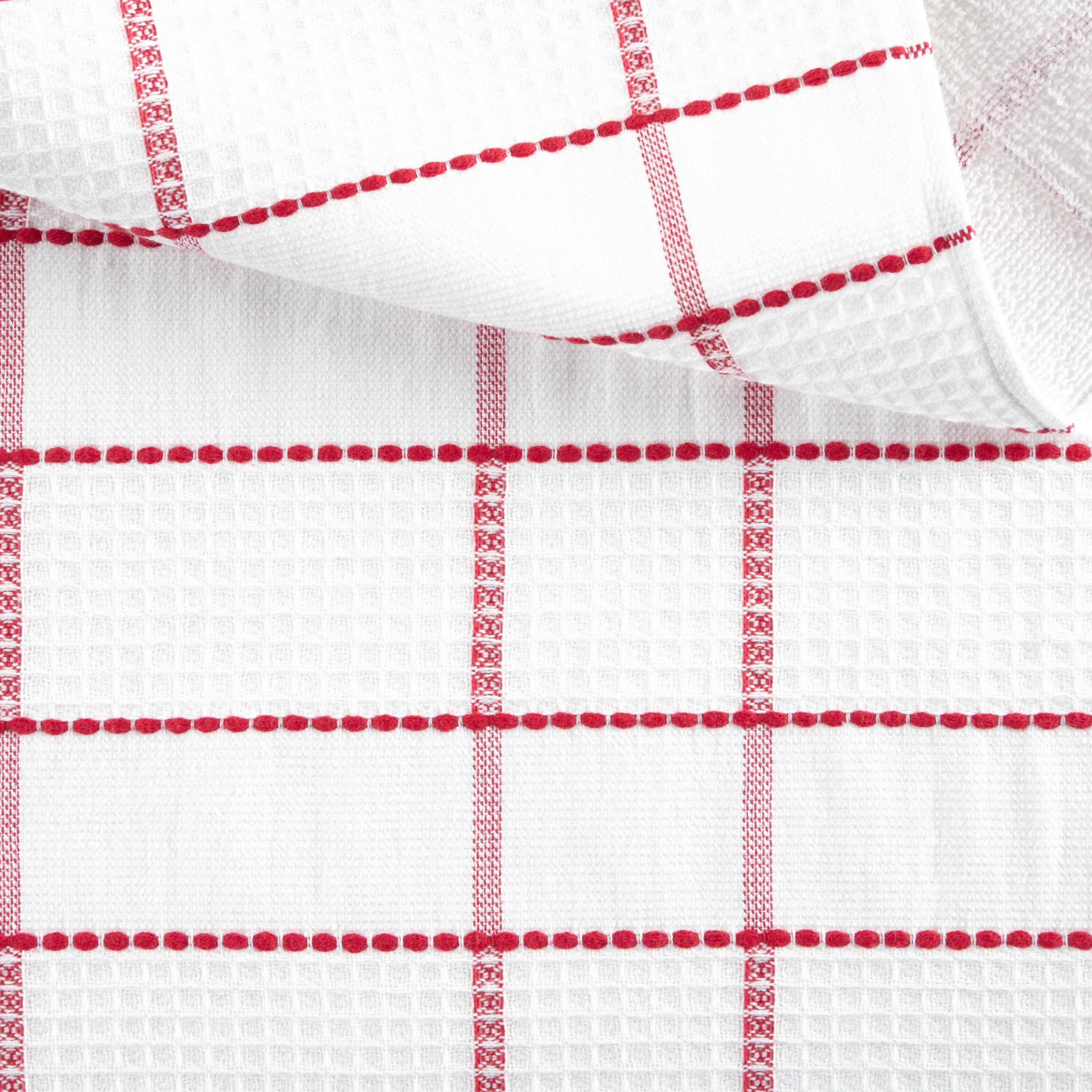 Martha Stewart Martha Stewart Modern Waffle Kitchen Towel Set 6-Pack, Linen, 16"x28" (Set of 6)