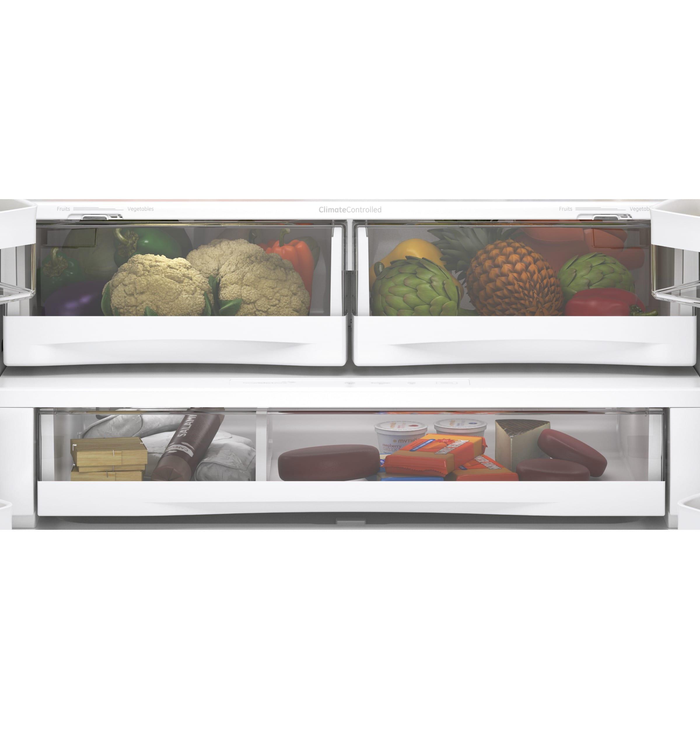 GE 36" French Door 27.7 cu. ft. Smart Energy Star Refrigerator with Fingerprint Resistant Finish
