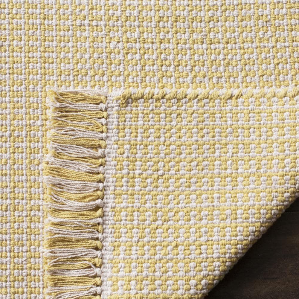 Montauk MTK340 Hand Woven Indoor Area Rug - Ivory/Yellow - 6'x9' - Safavieh.