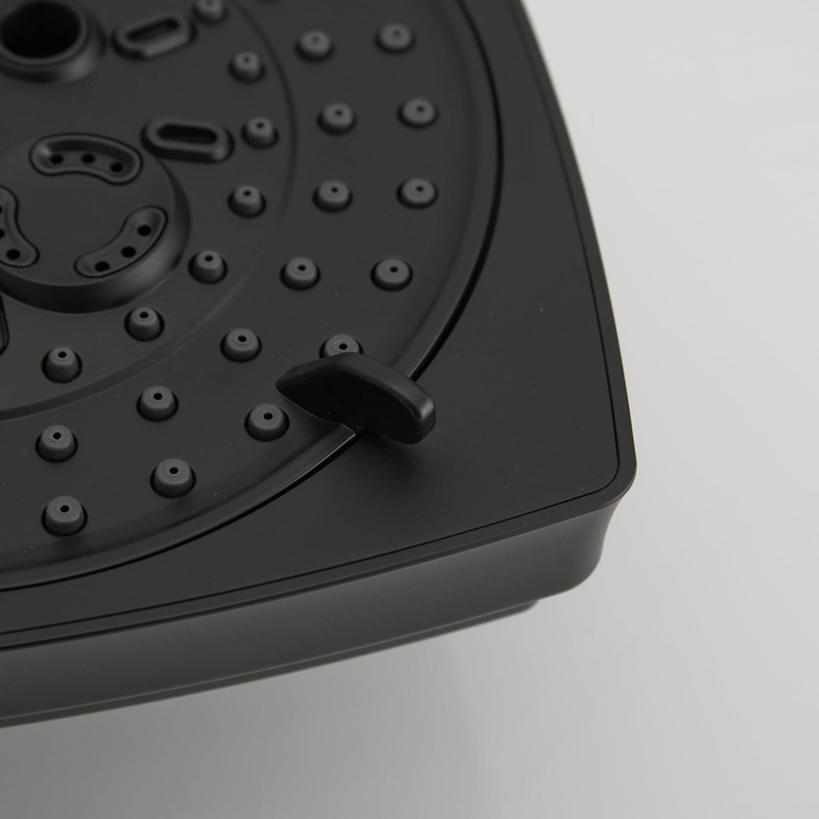 Single Handle 2-Spray Rainfall Square Shower Faucet Set 1.8 GPM with Tub Spout Combo High pressure