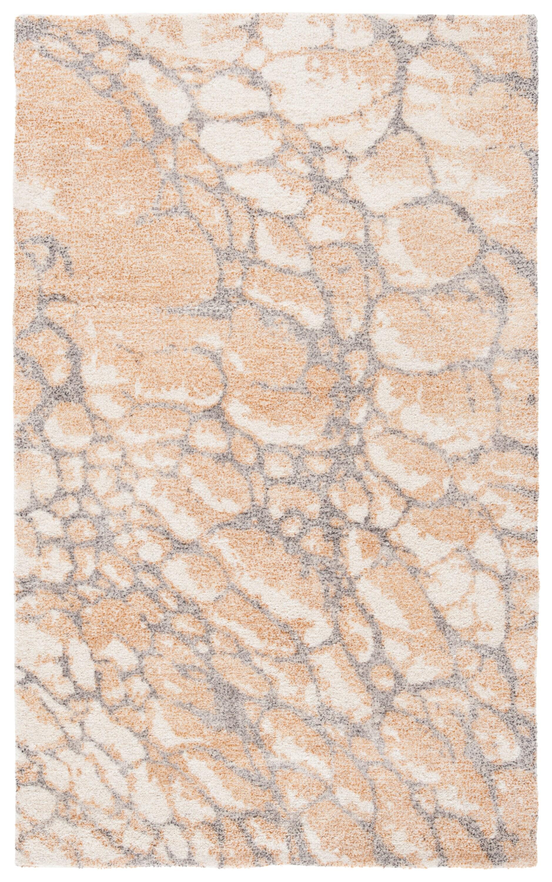 Restoration Vintage RVT112 Hand Tufted Indoor Accent Rug - 3'x5' - Gold/Ivory - Safavieh