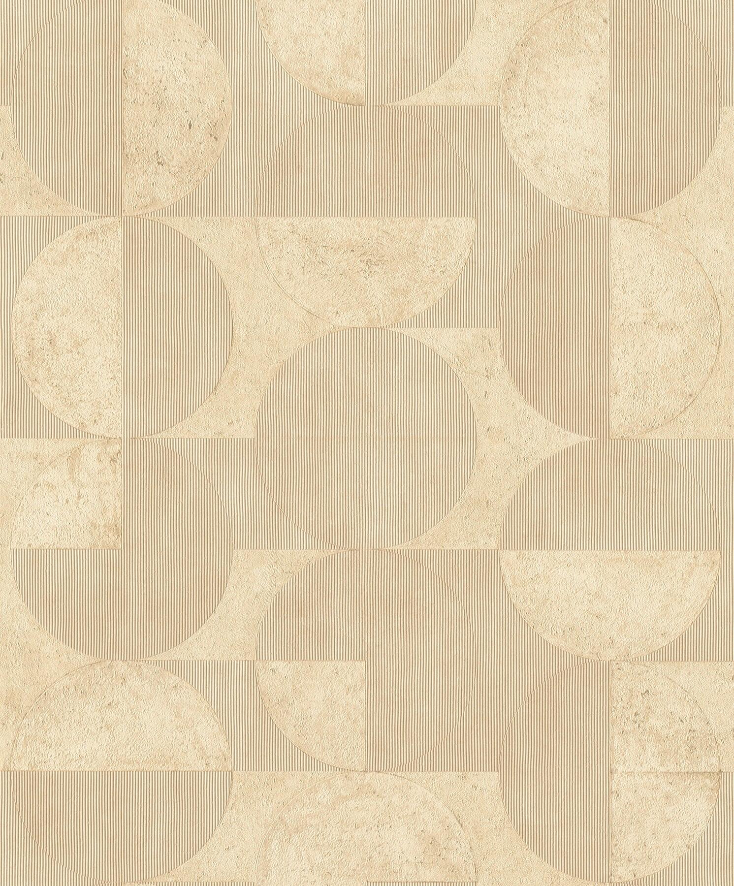 Advantage Barcelo Light Brown Circles Wallpaper