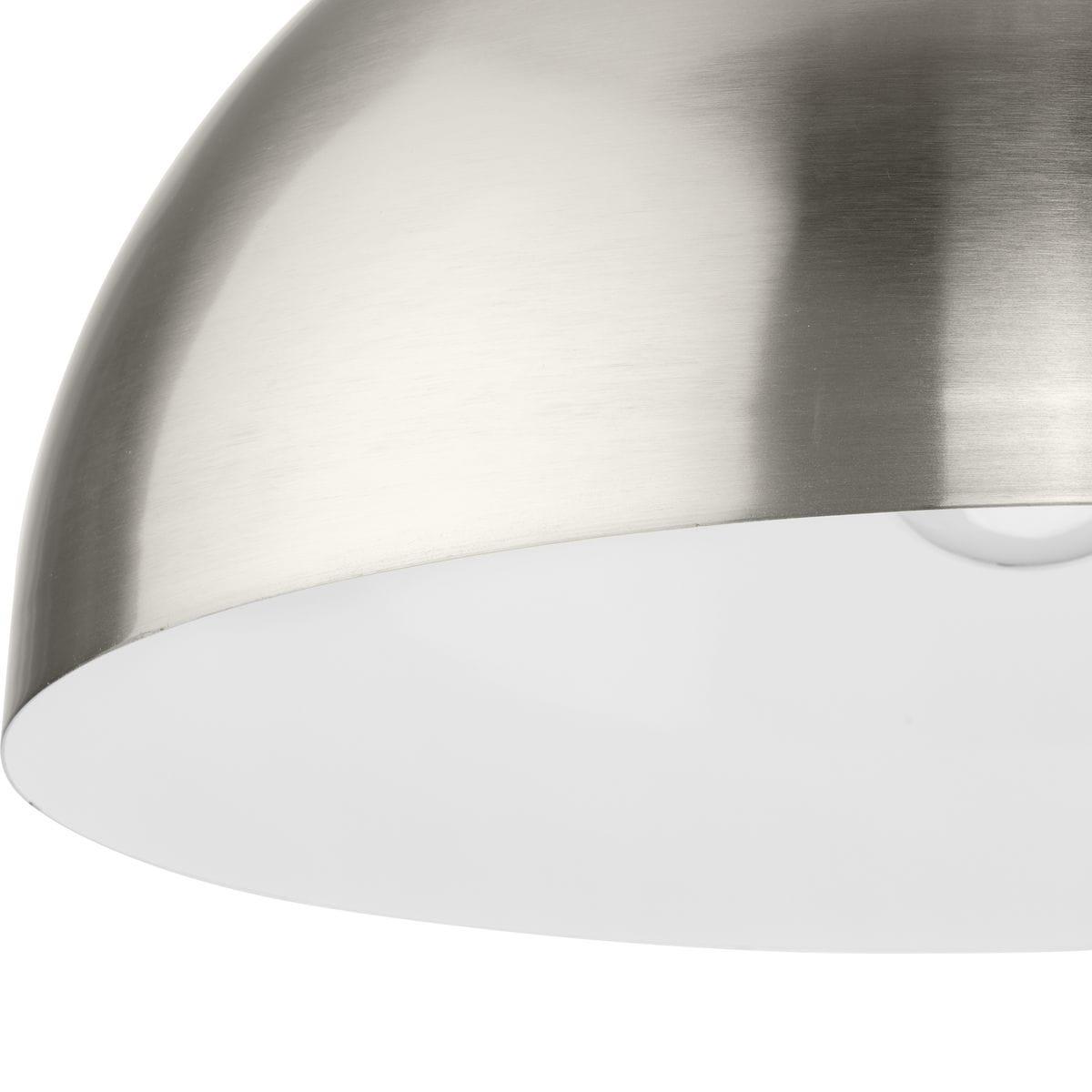 Progress Lighting, Perimeter, 1-Light Pendant, Brushed Nickel, Open Shade