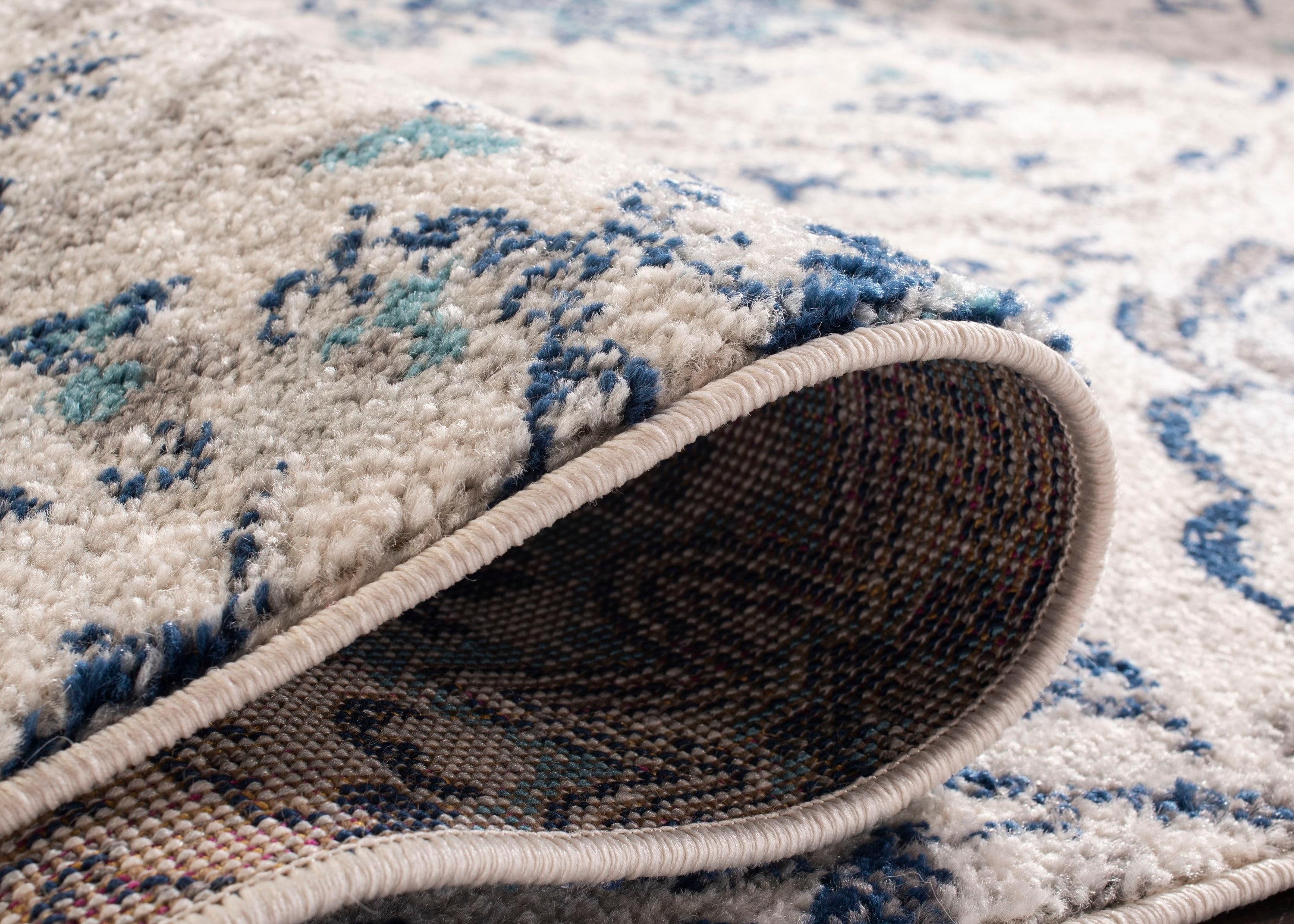 Madison MAD600 Power Loomed Indoor Accent Rug - Cream/Light Grey - 3'x5' - Safavieh